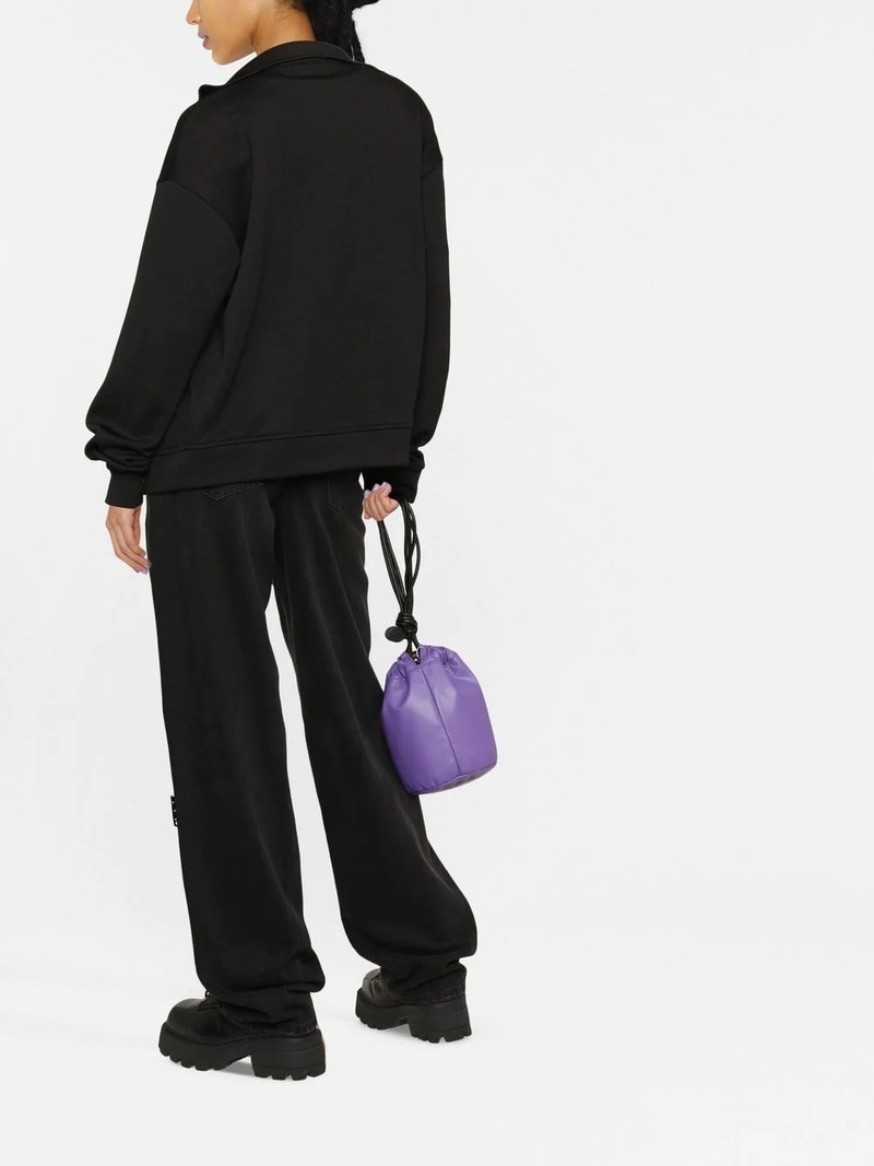 logo-patch zip-up sweatshirt 4