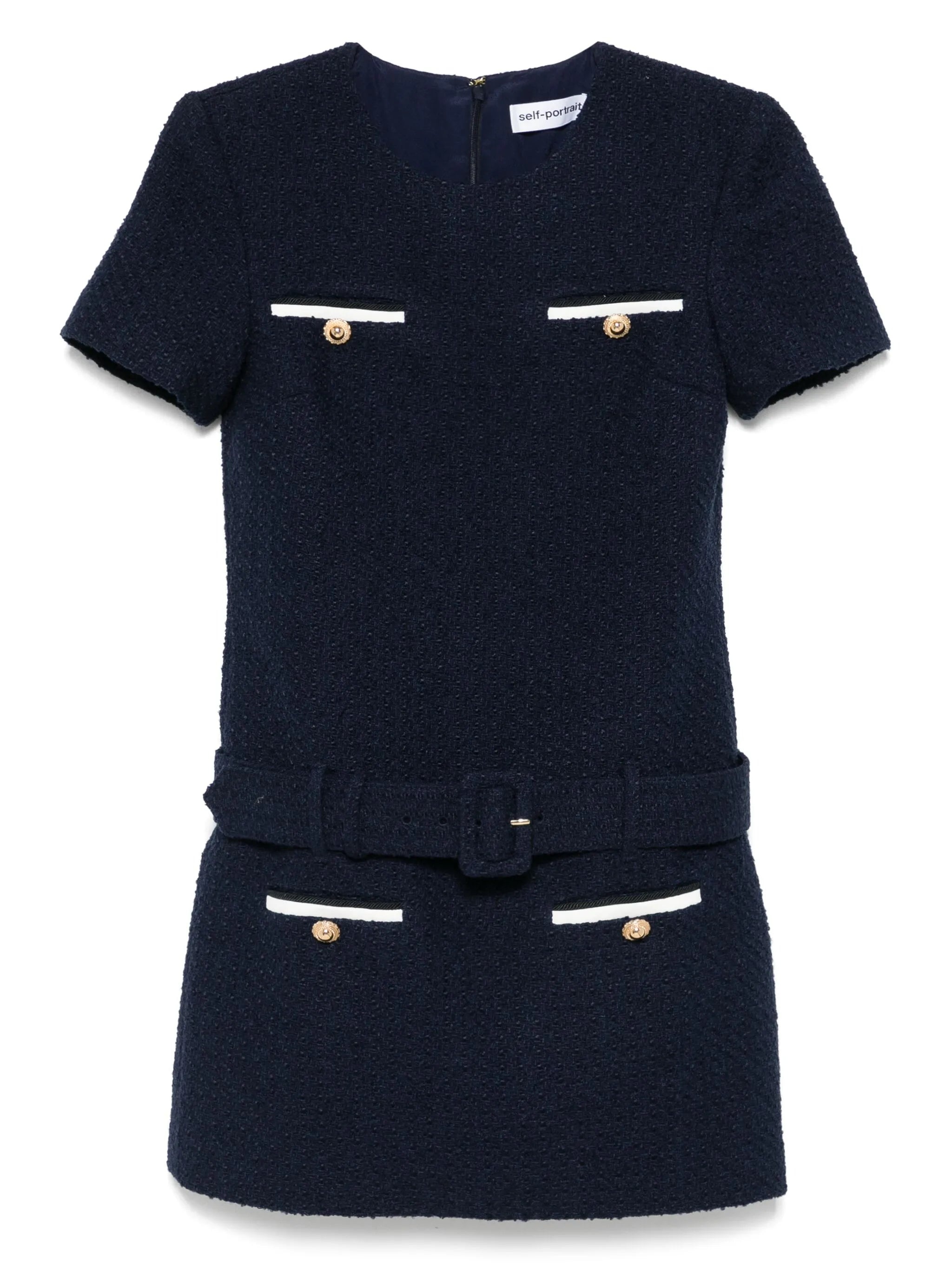 Self Portrait Bouclé Mini Dress - 1