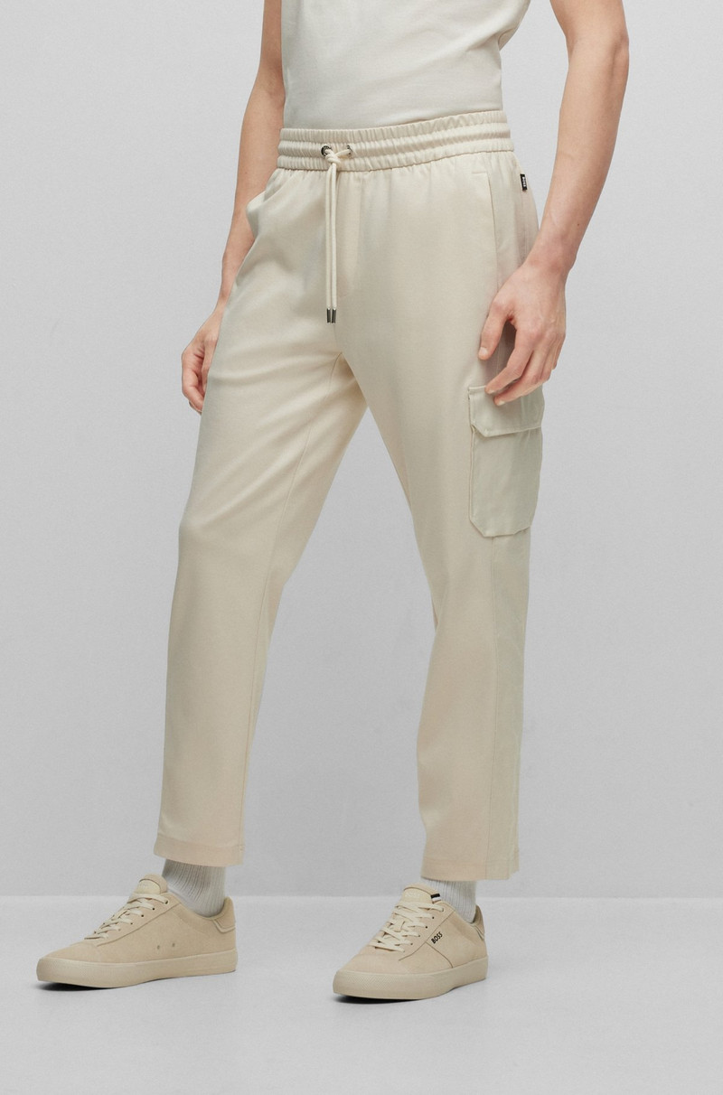 MERCERIZED-COTTON TRACKSUIT BOTTOMS WITH INSERT DETAILS 2