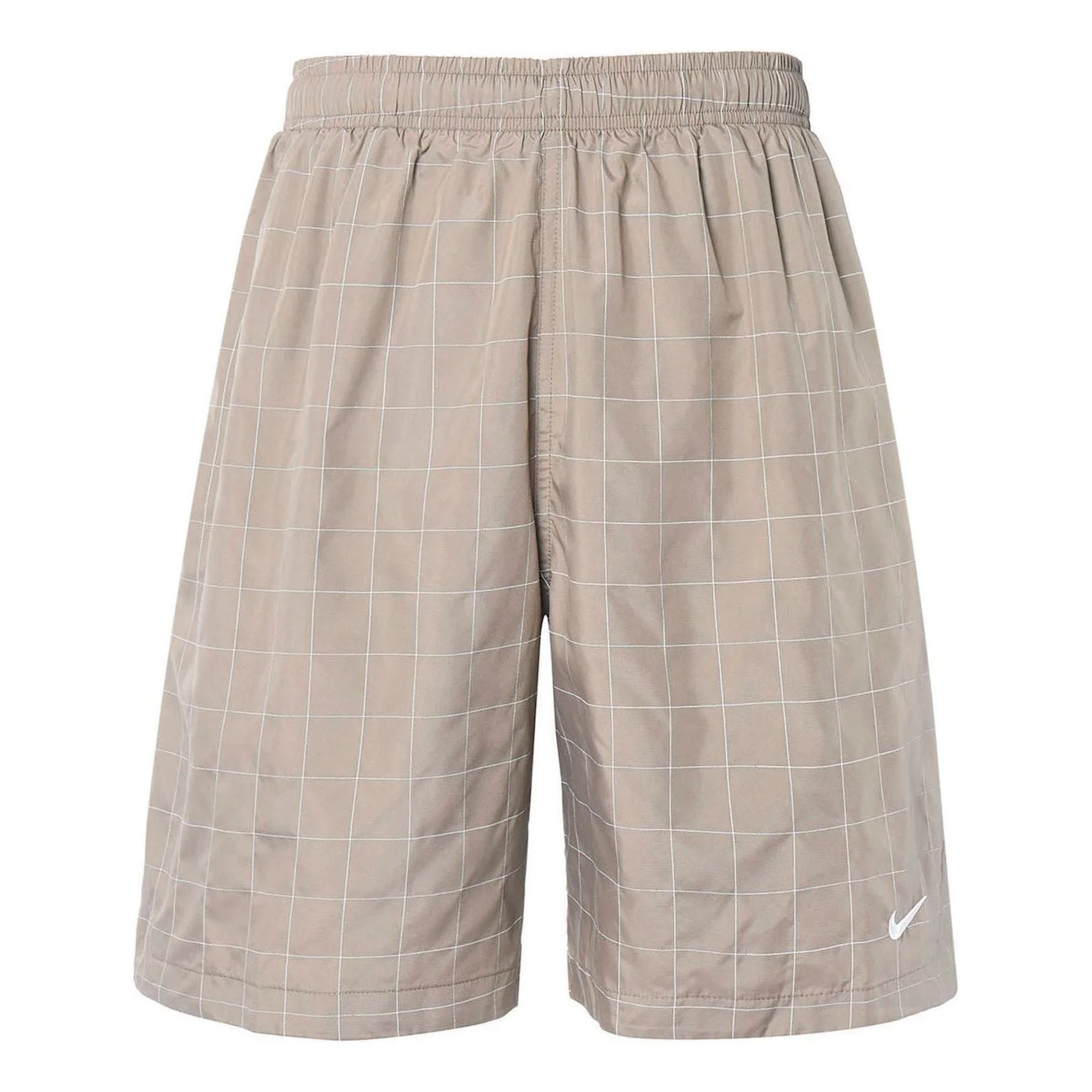 Nike Reflective Loose Plaid Sports Shorts Gray DA1516-040 - 1