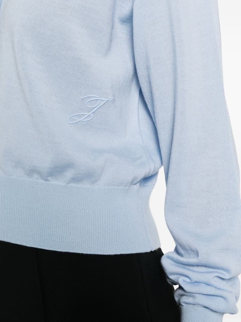buttoned V-neck cardigan 5