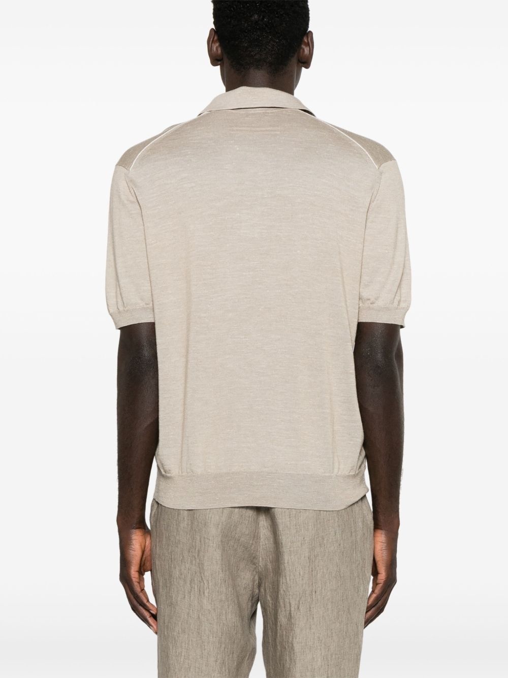 fine-knit polo shirt - 3