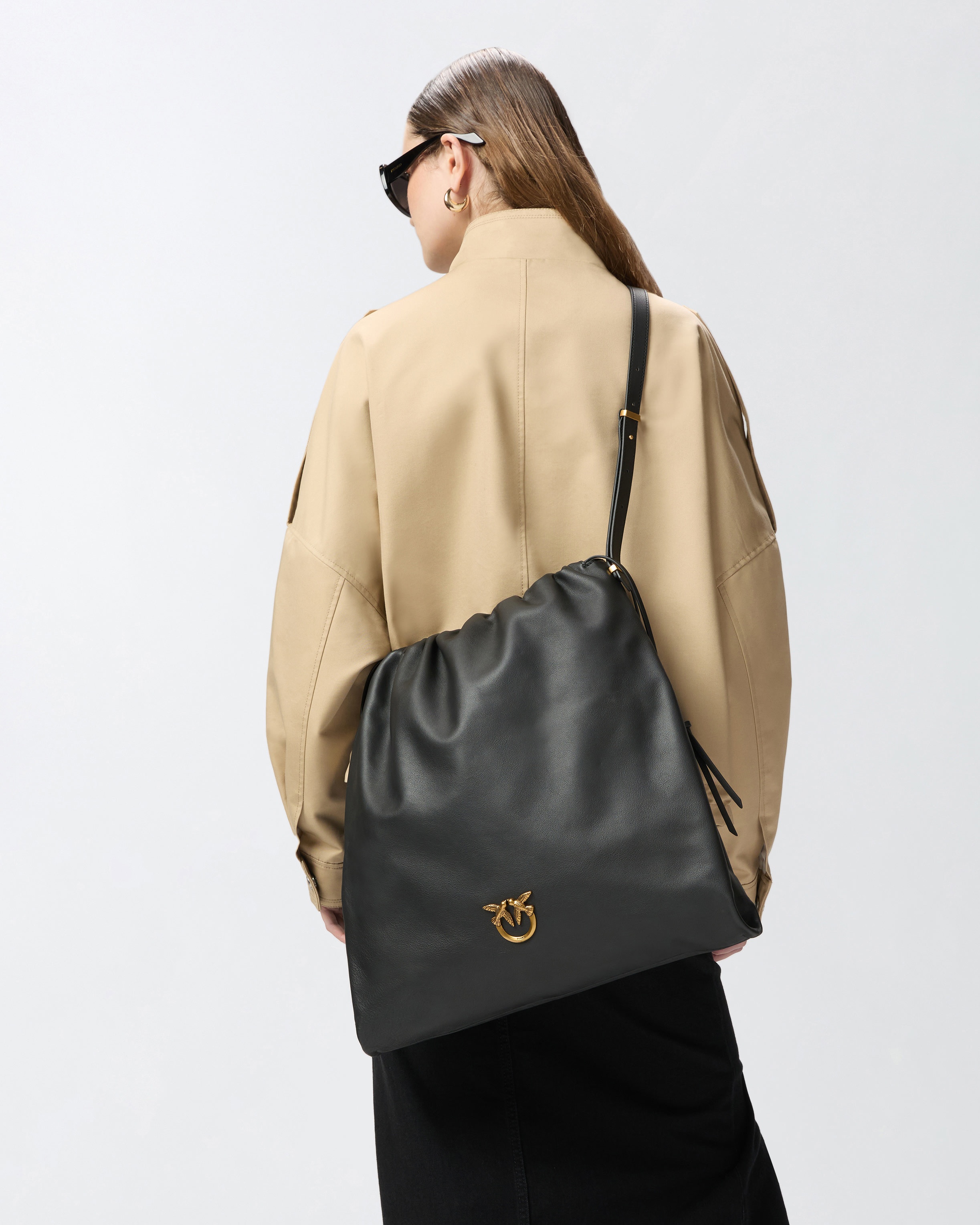 LARGE SOFT SQUARE LEATHER BAG - 5