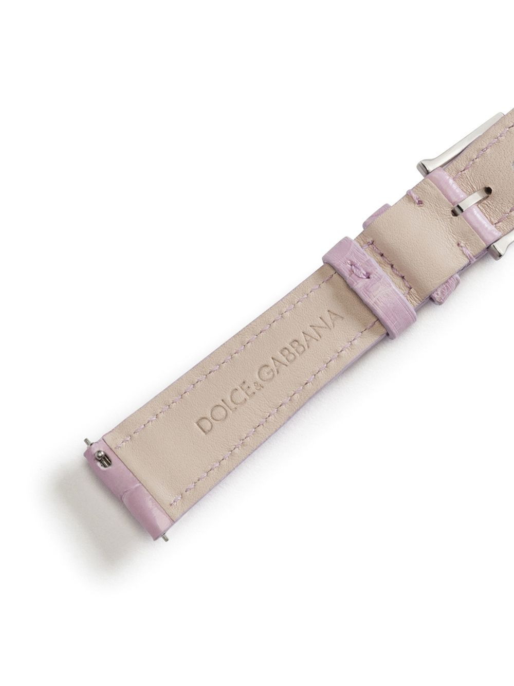 logo-embossed watch strap - 3