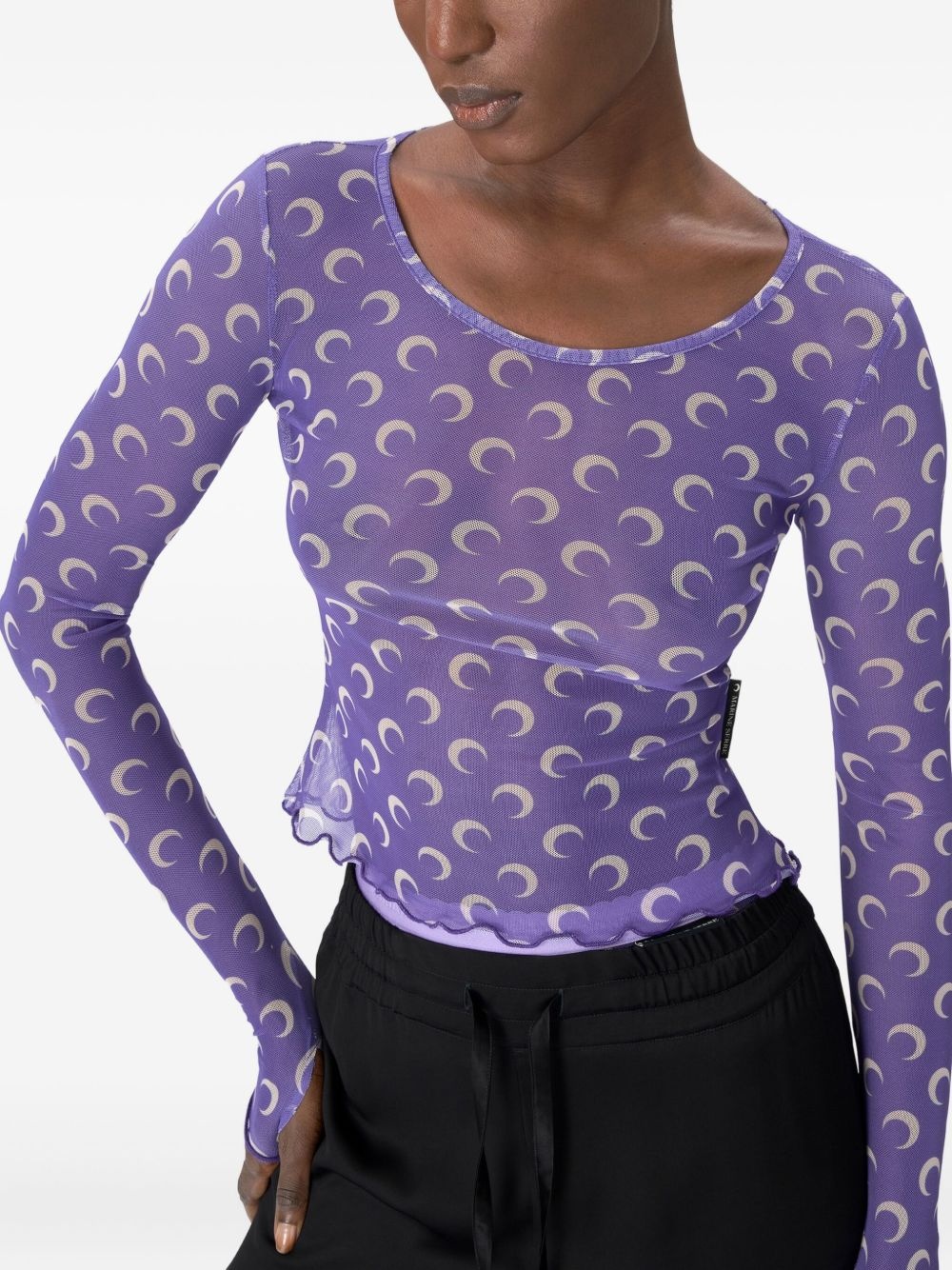 Moon mesh second-skin top - 3