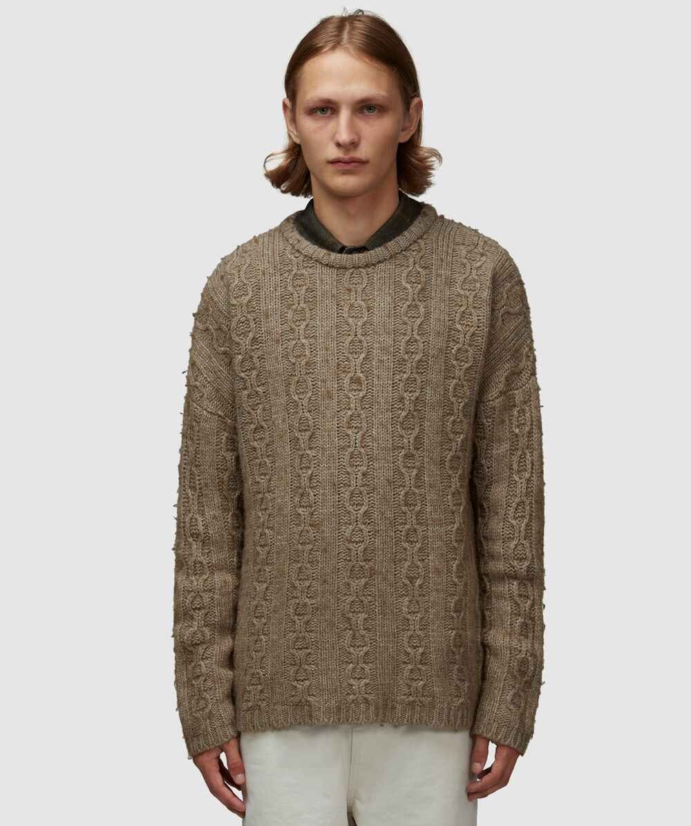 Our Legacy Popover roundneck knit jumper | sevenstore | REVERSIBLE