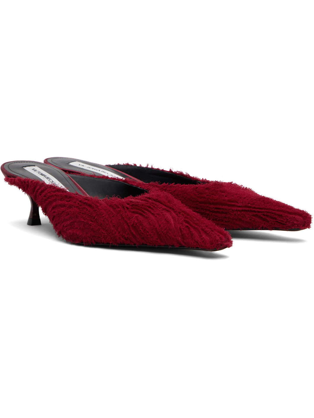 Red Sloan Mules - 4