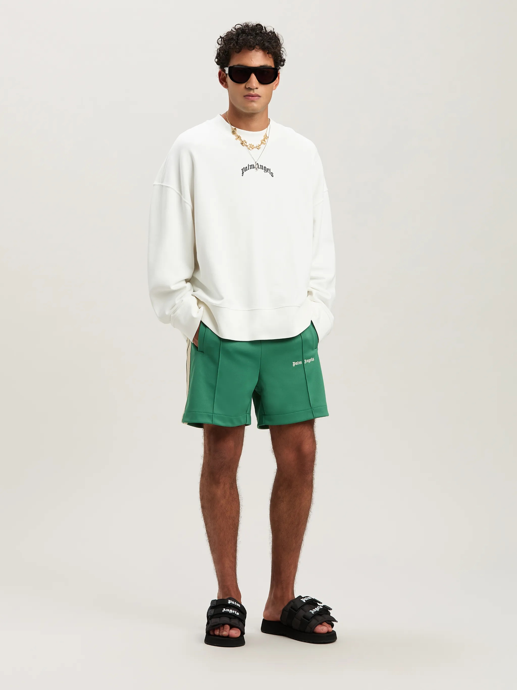 Embroidered Logo Track shorts - 2
