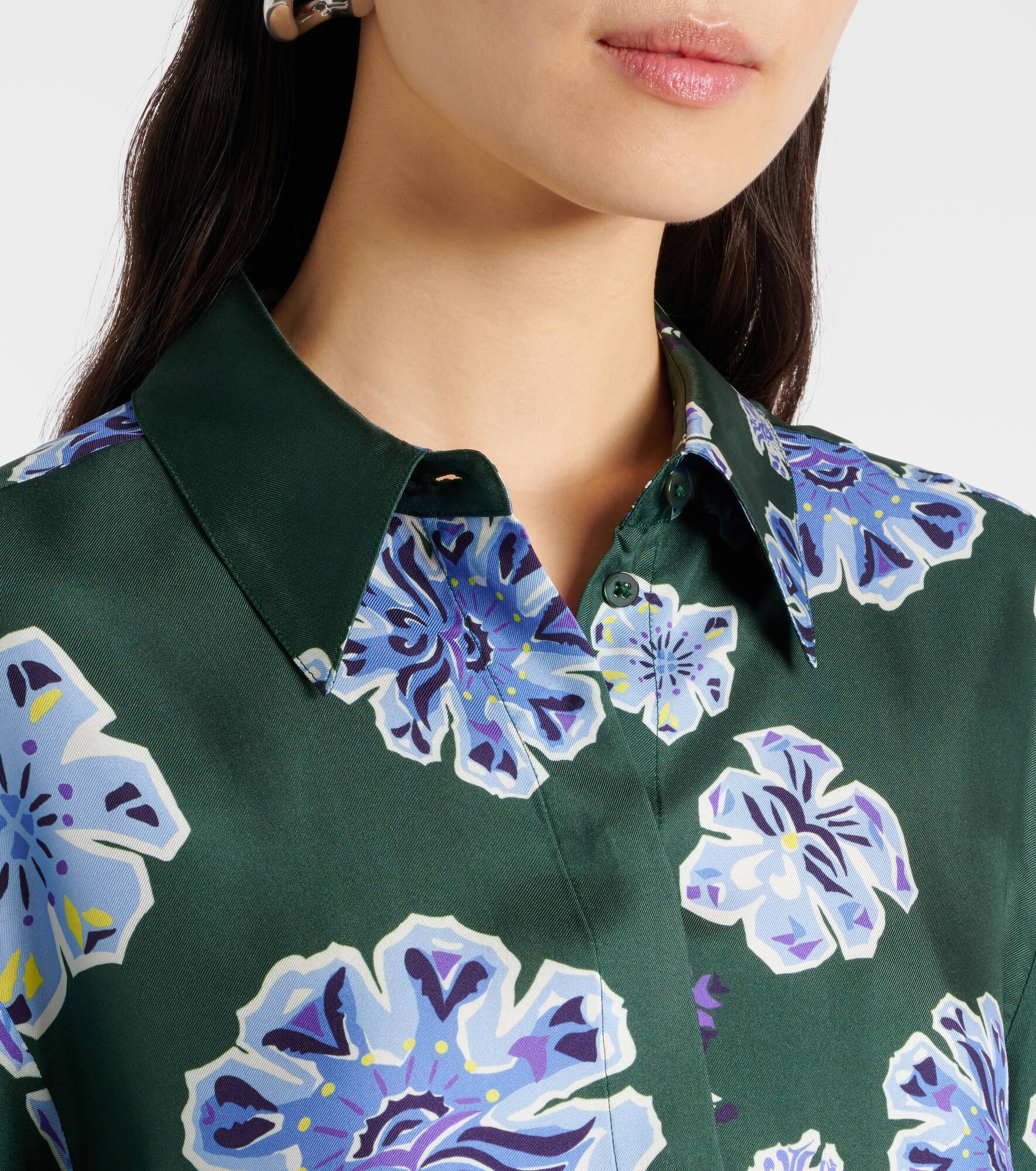 Printed silk shirt - 4