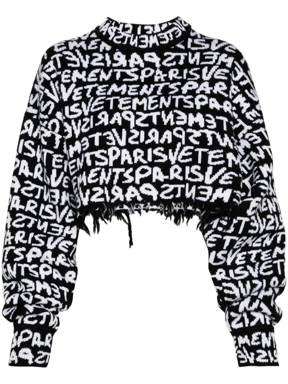 logo-intarsia sweater - 1