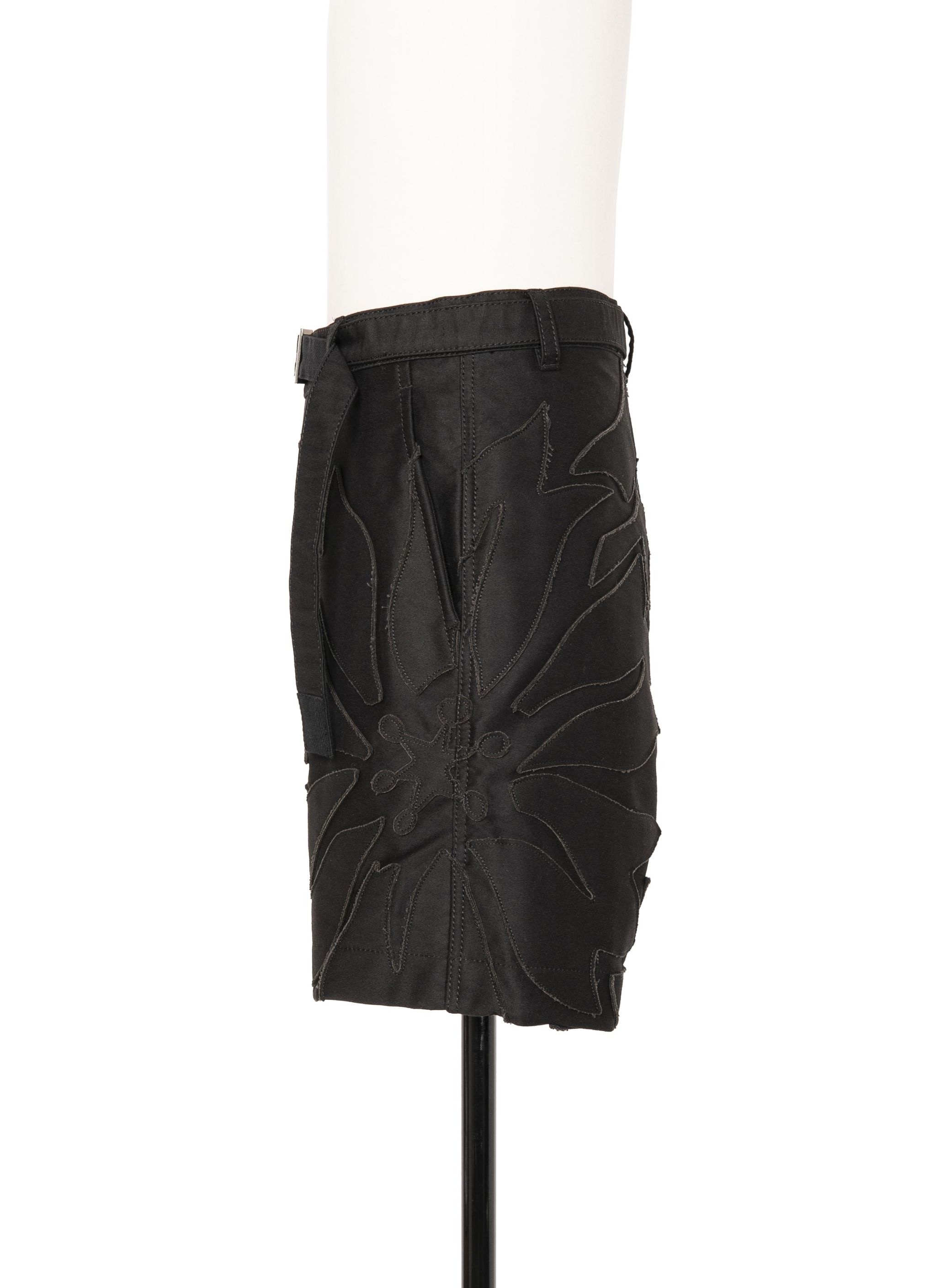 Moleskin Embroidered Patch Shorts - 2