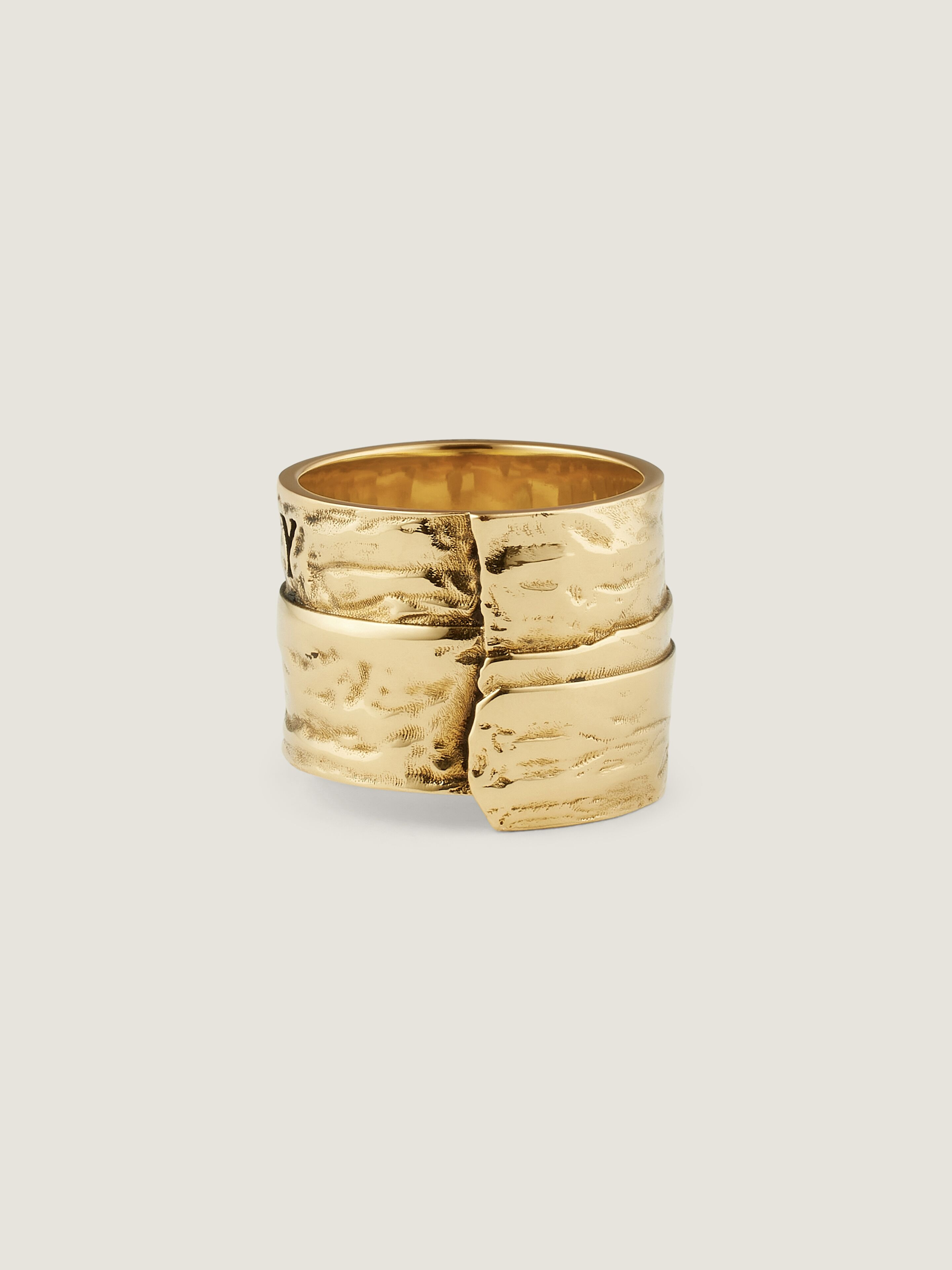 GIVENCHY TAPE RING IN METAL AND ENAMEL - 3