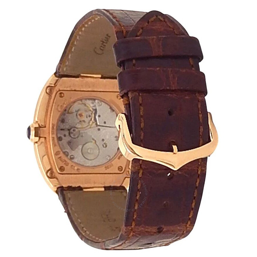 Pre-owned Cartier Baignoire Silver Dial Ladies Watch W8000002 - 4