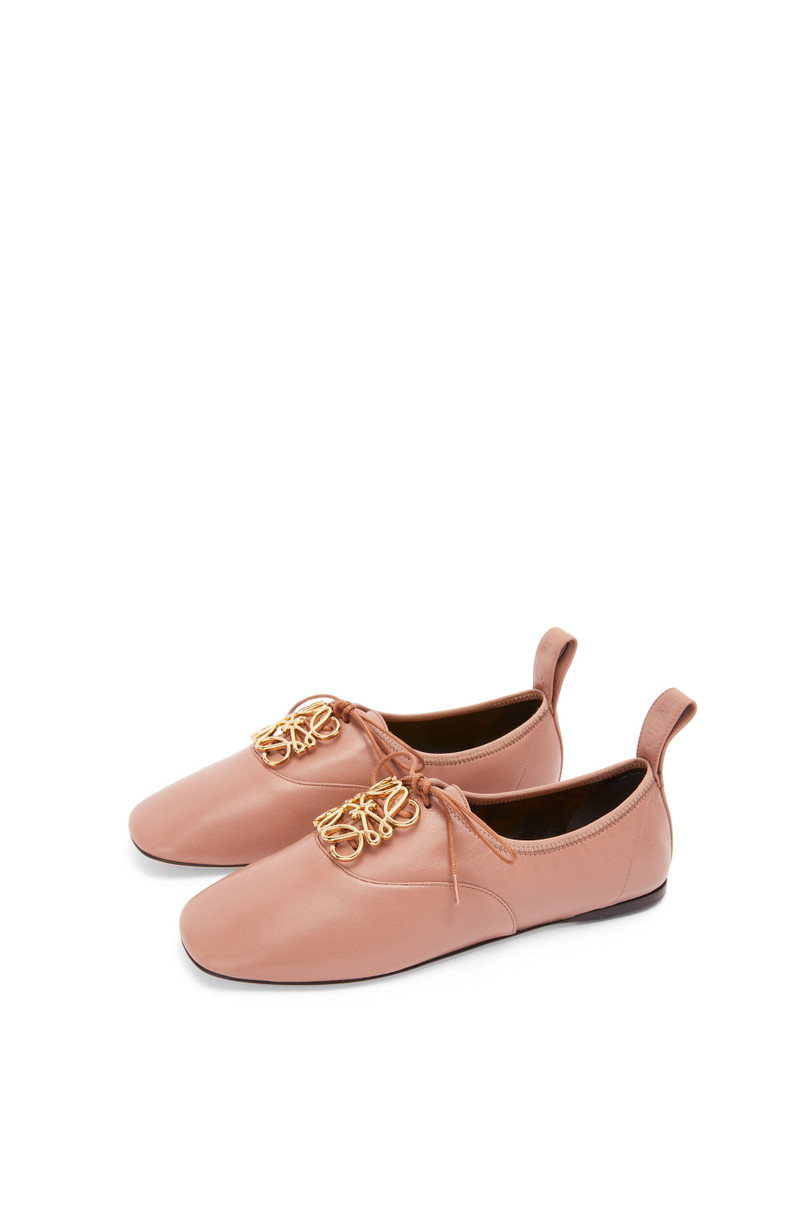 Loewe Anagram soft derby in lambskin outlook