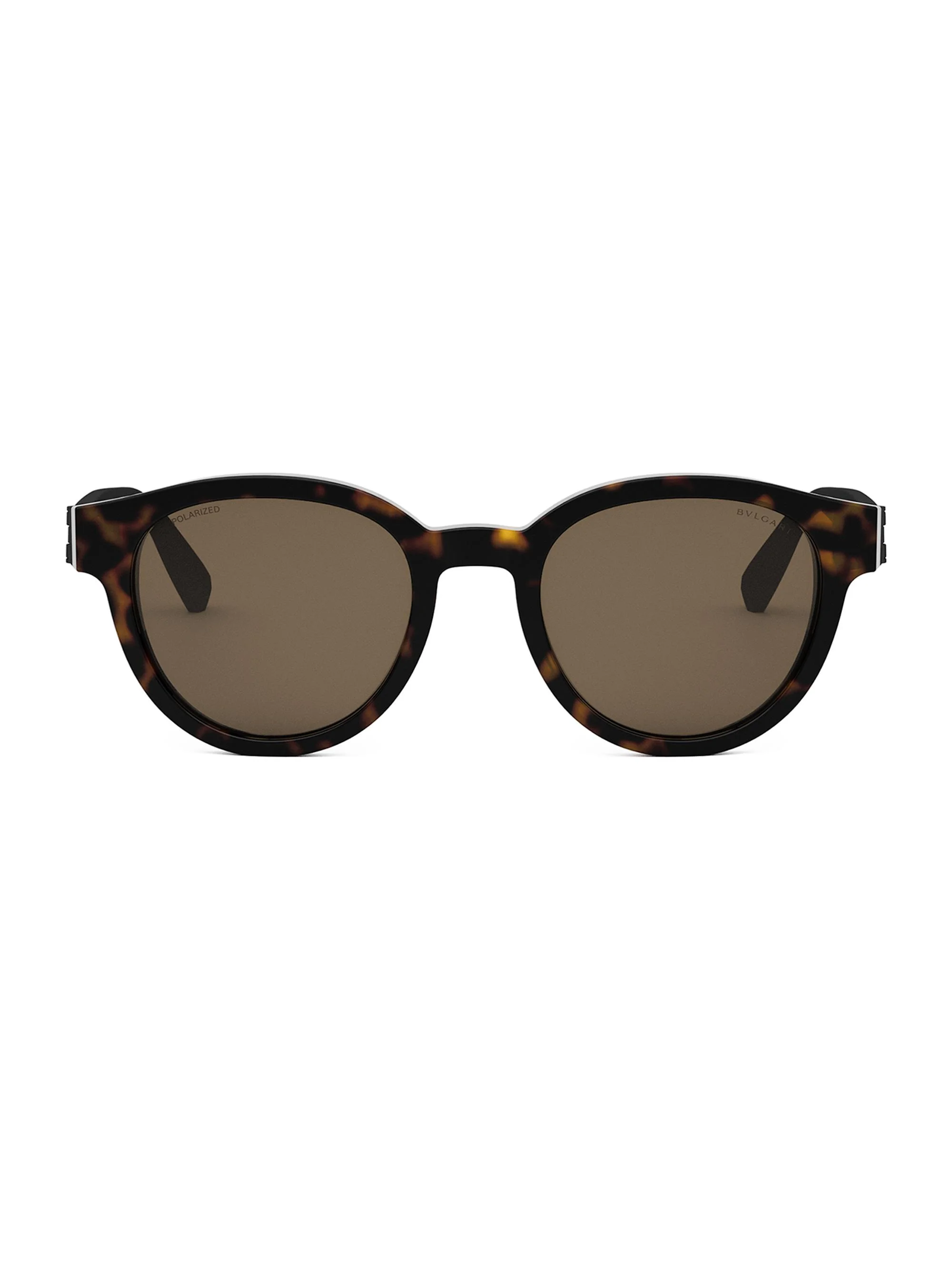 Men's Aluminium 51MM Round Sunglasses - Dark Havana - 1