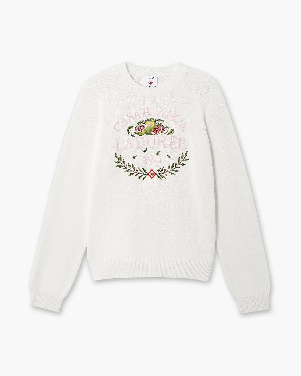 Cream Laduree x Casablanca Crew Neck Jumper - 1