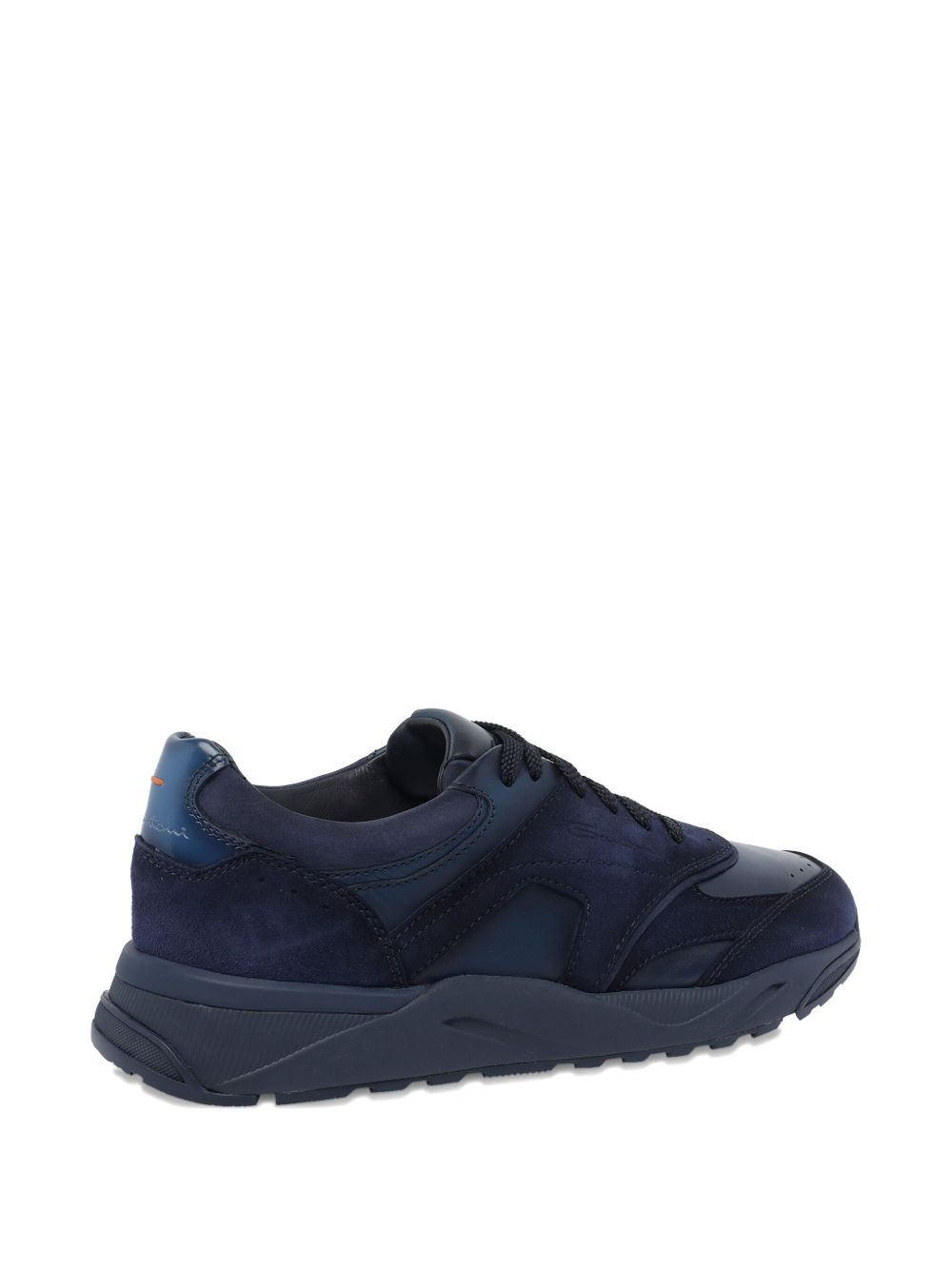 suede paneled sneakers - 4