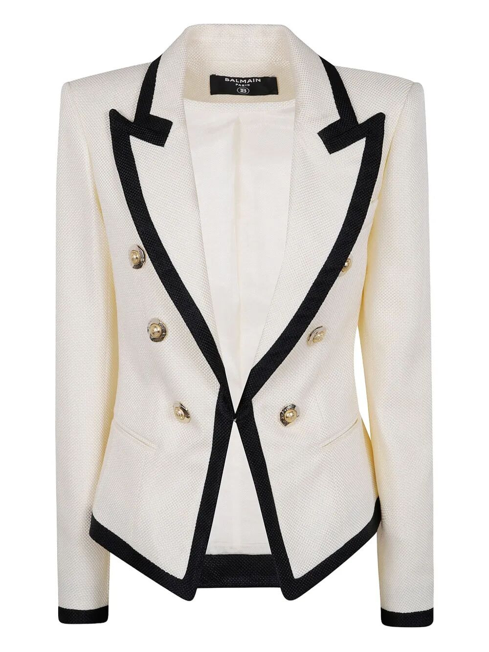 Balmain Women One Button Fitted Natte Jacket - 4