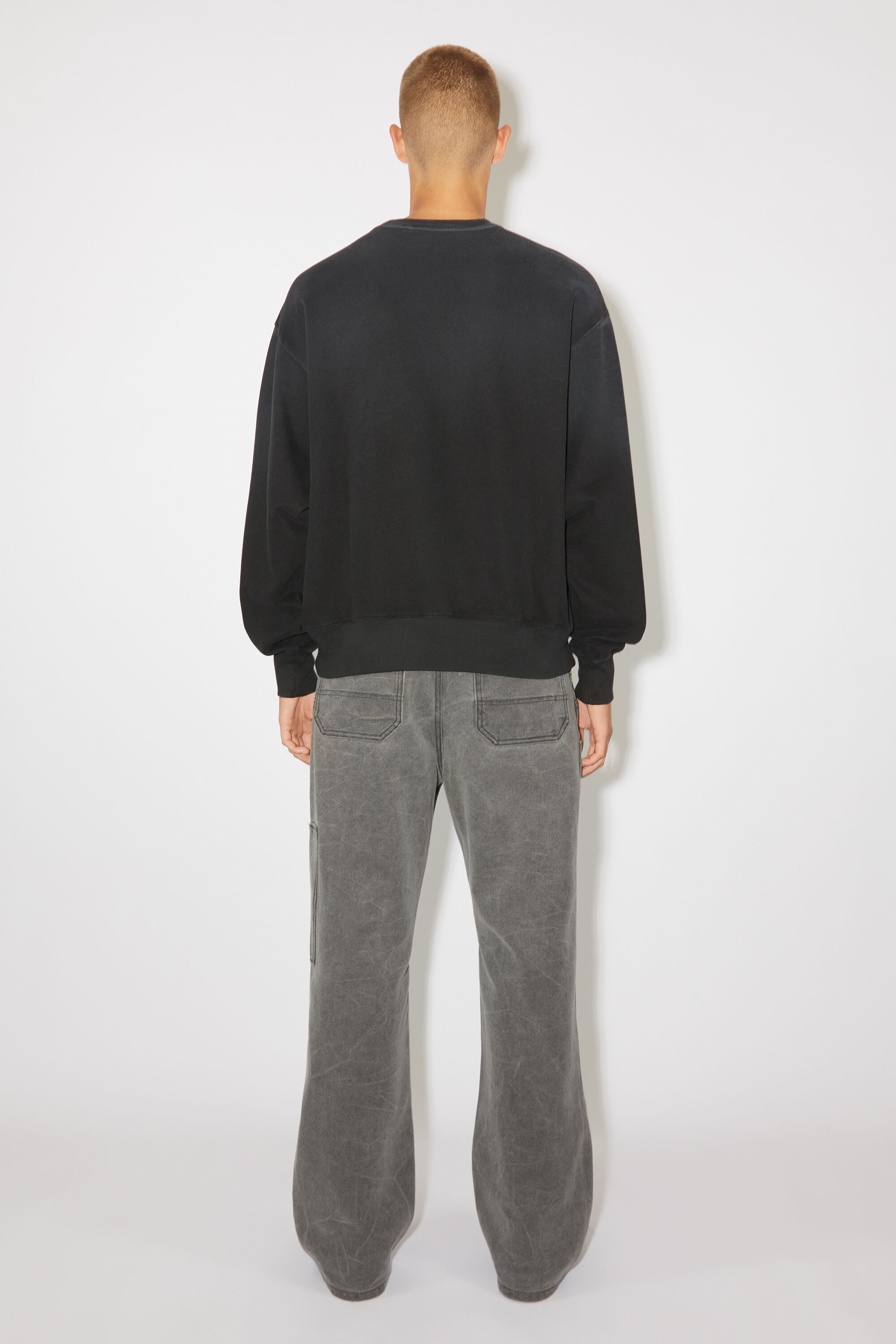 Patch print sweater - Relaxed fit - Carbon grey - 3