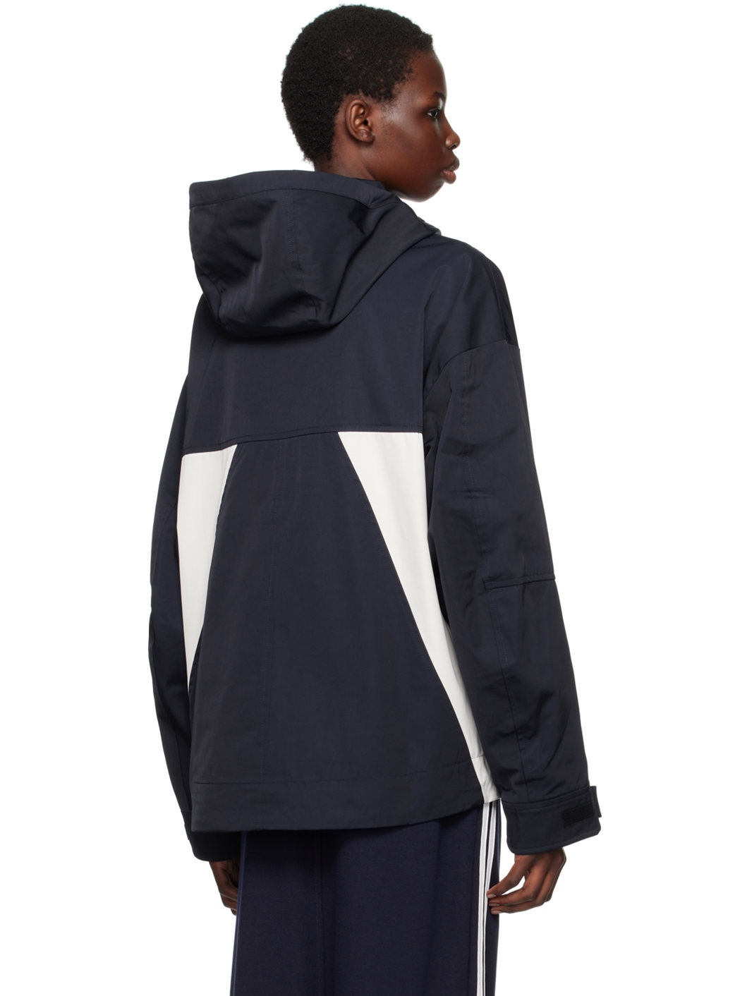 Navy Embroidered-Logo Jacket - 3