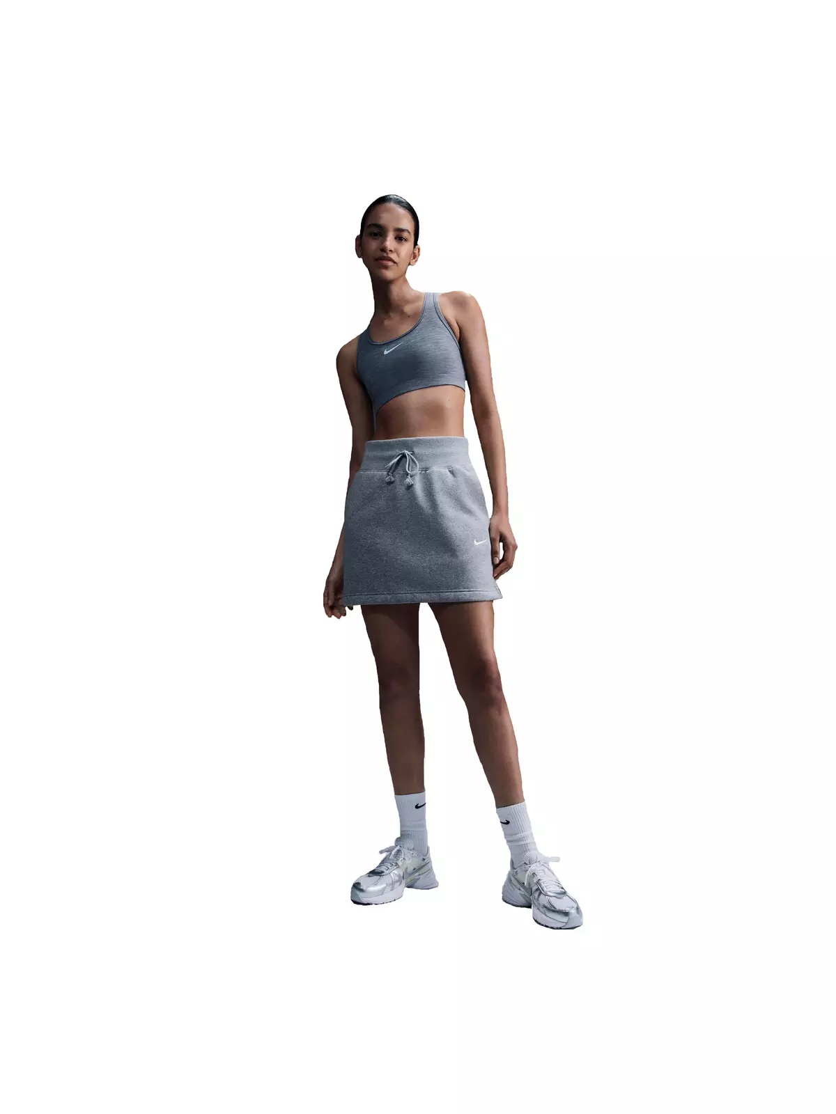 Women's Swoosh Medium Support Padded Sports Bra - Grey - 4