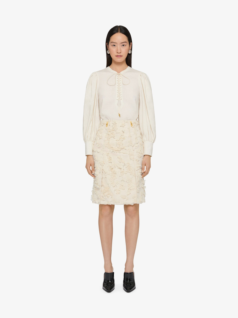 Givenchy SKIRT IN FLORAL CUT THREAD FABRIC outlook