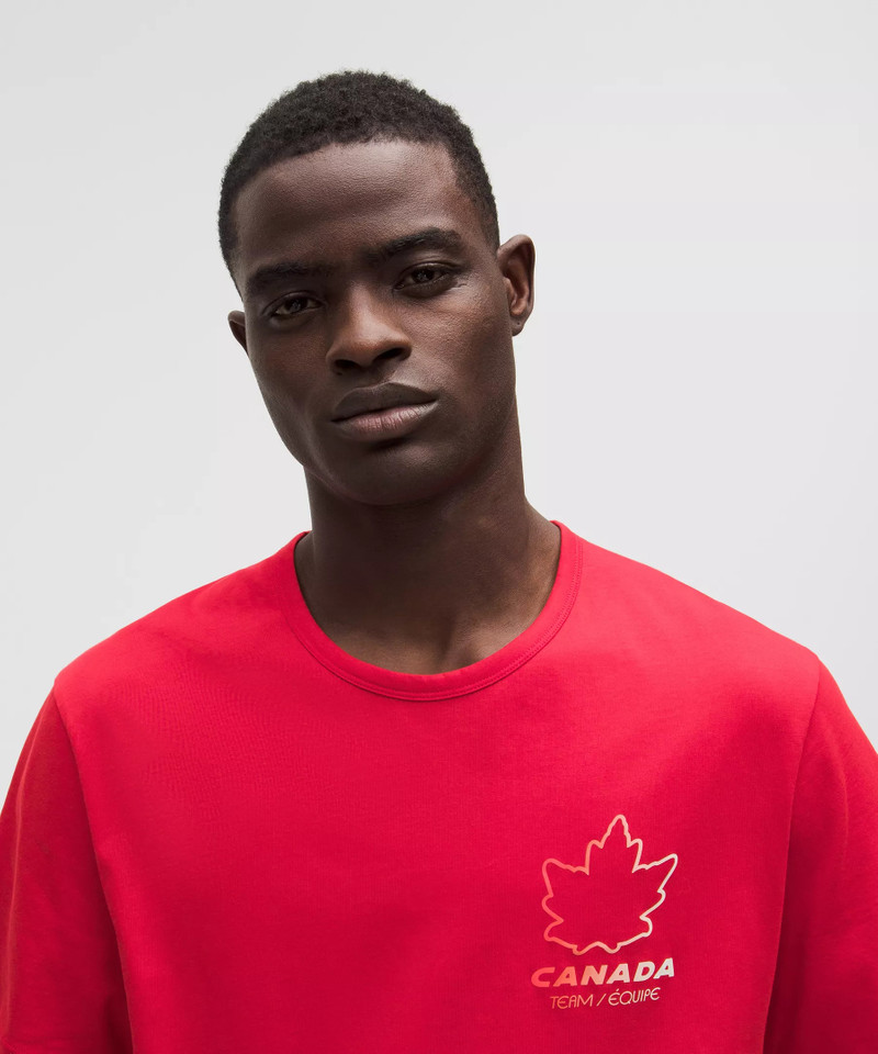 Team Canada Men's Cotton Jersey Graphic T-Shirt *COC Logo 4
