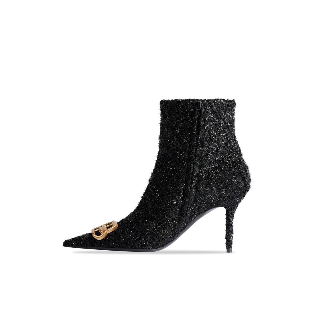 Women's Square Knife 80mm Bootie  in Black - 4