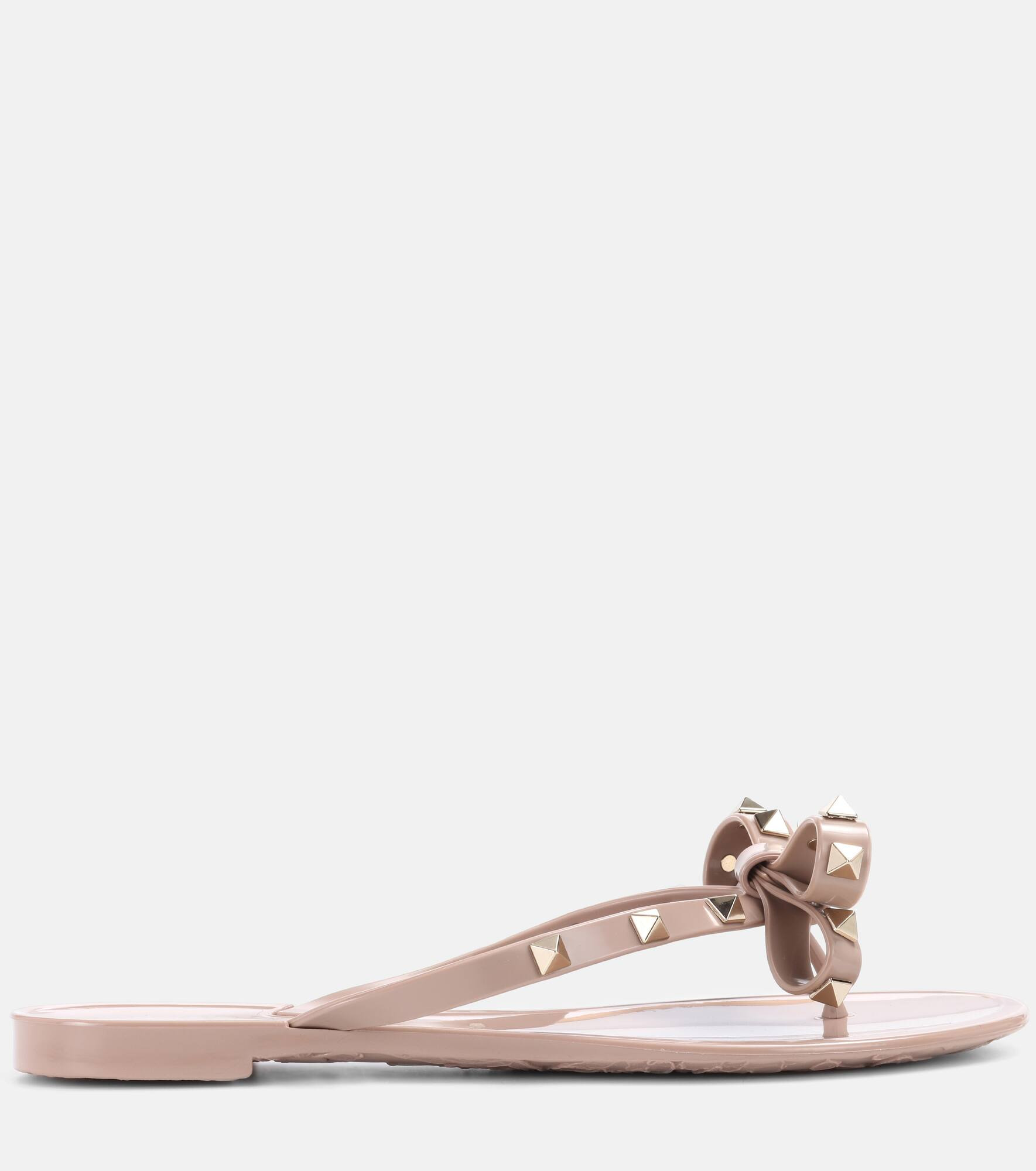 Valentino Garavani Rockstud PVC thong sandals - 4