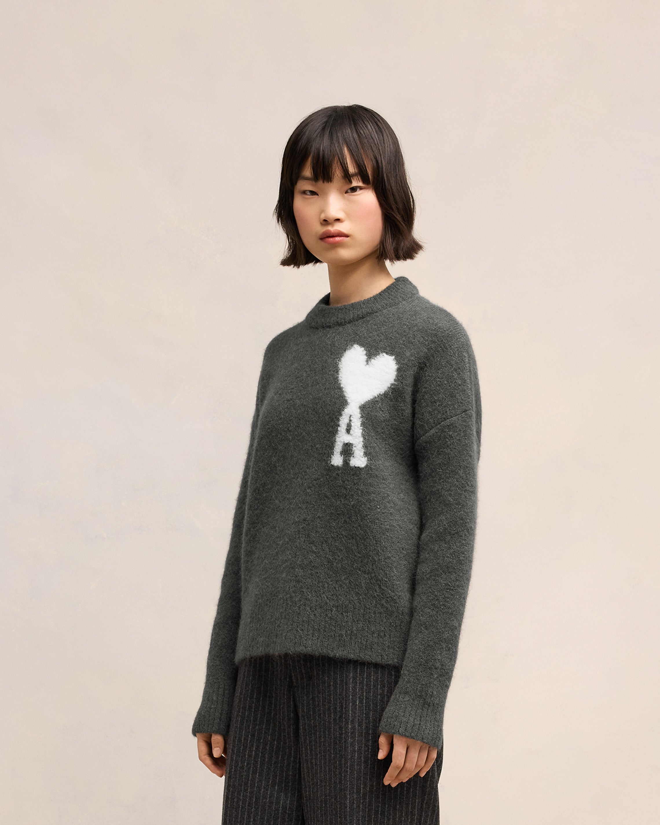 OFF-WHITE AMI DE COEUR CREW NECK SWEATER - 6