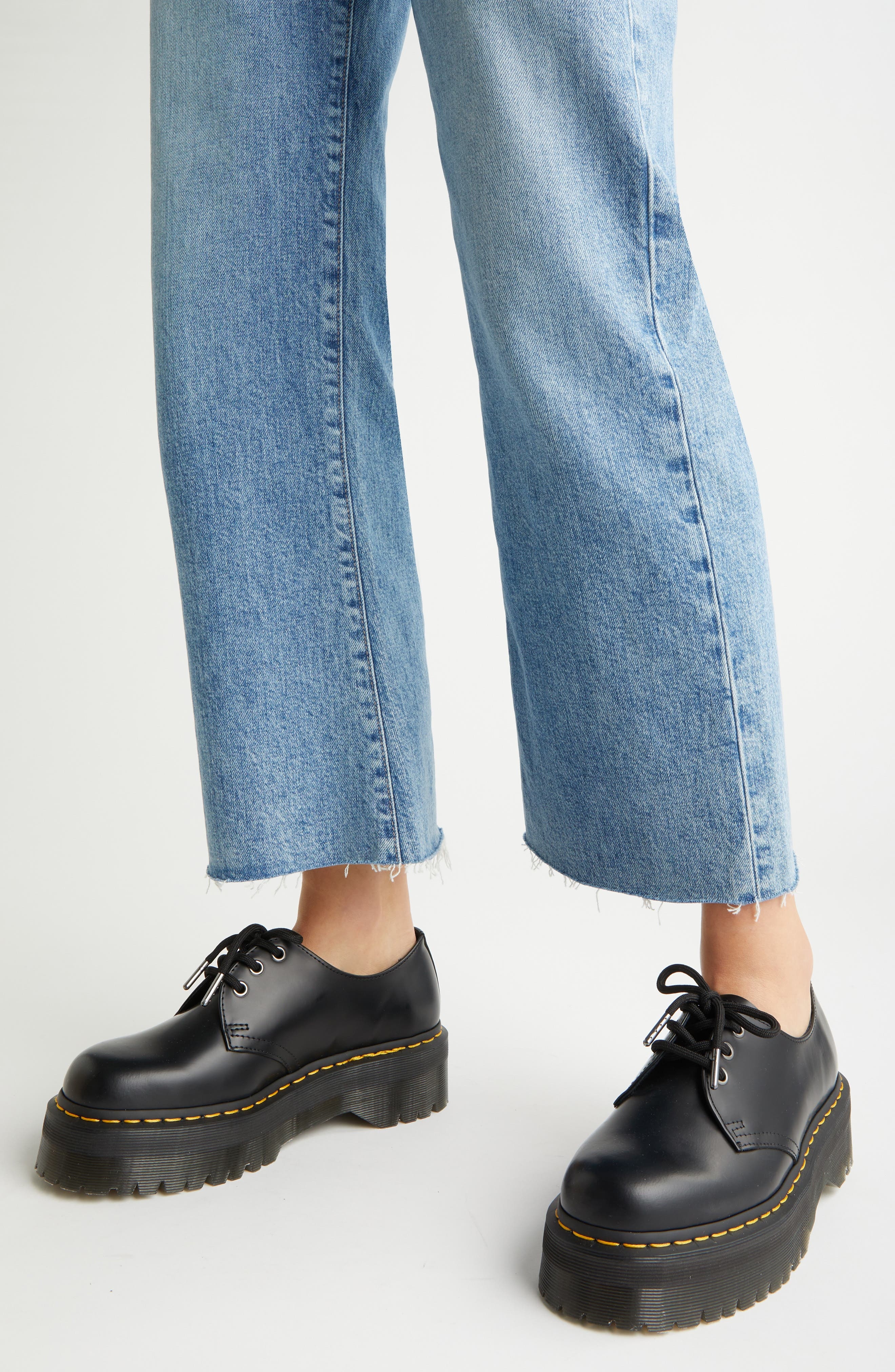 Dr. Martens Quad Platform Derby in Black at Nordstrom - 7