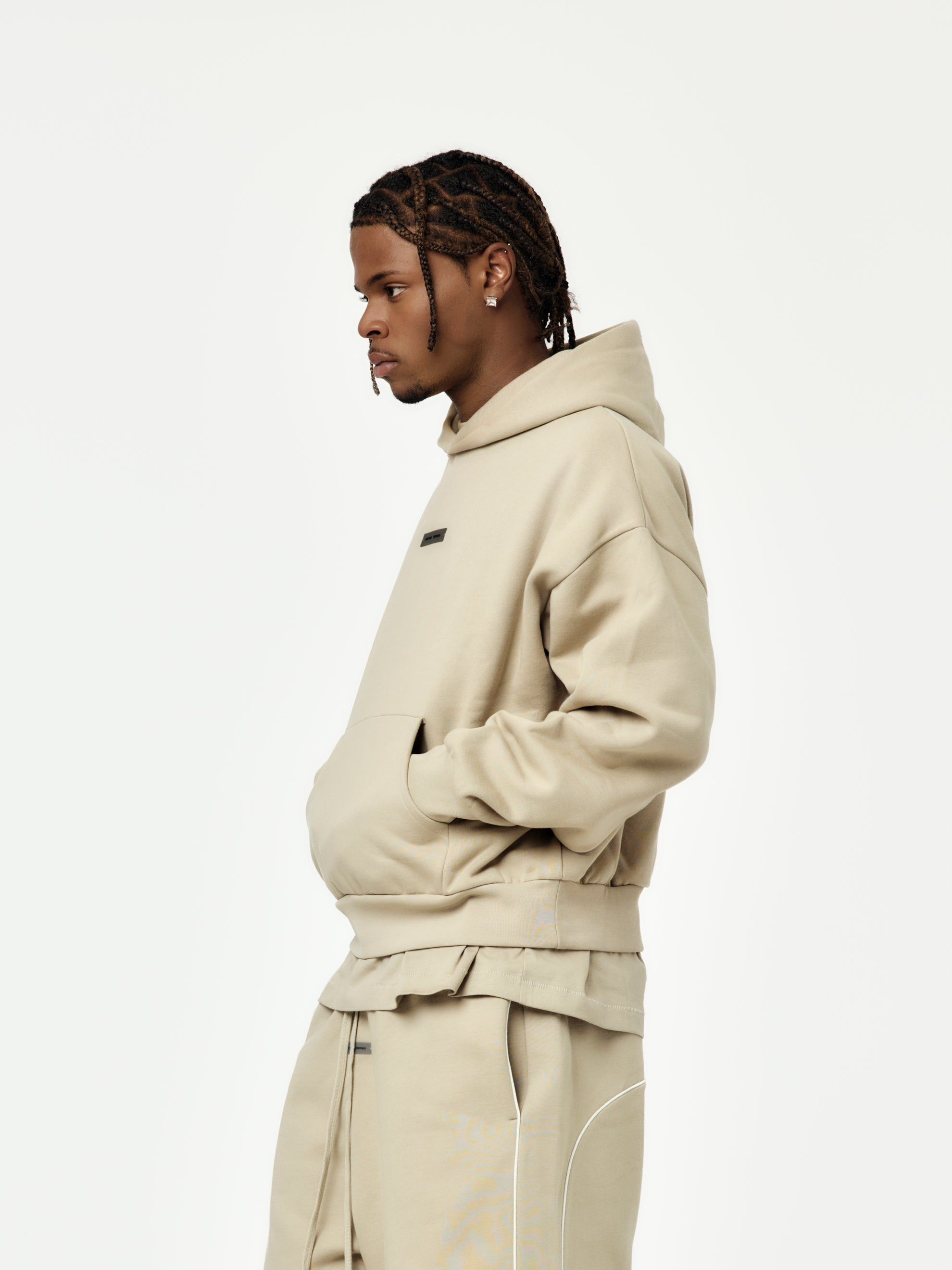 CLASSIC FIT FLEECE HOODIE (TIMBER) - 2