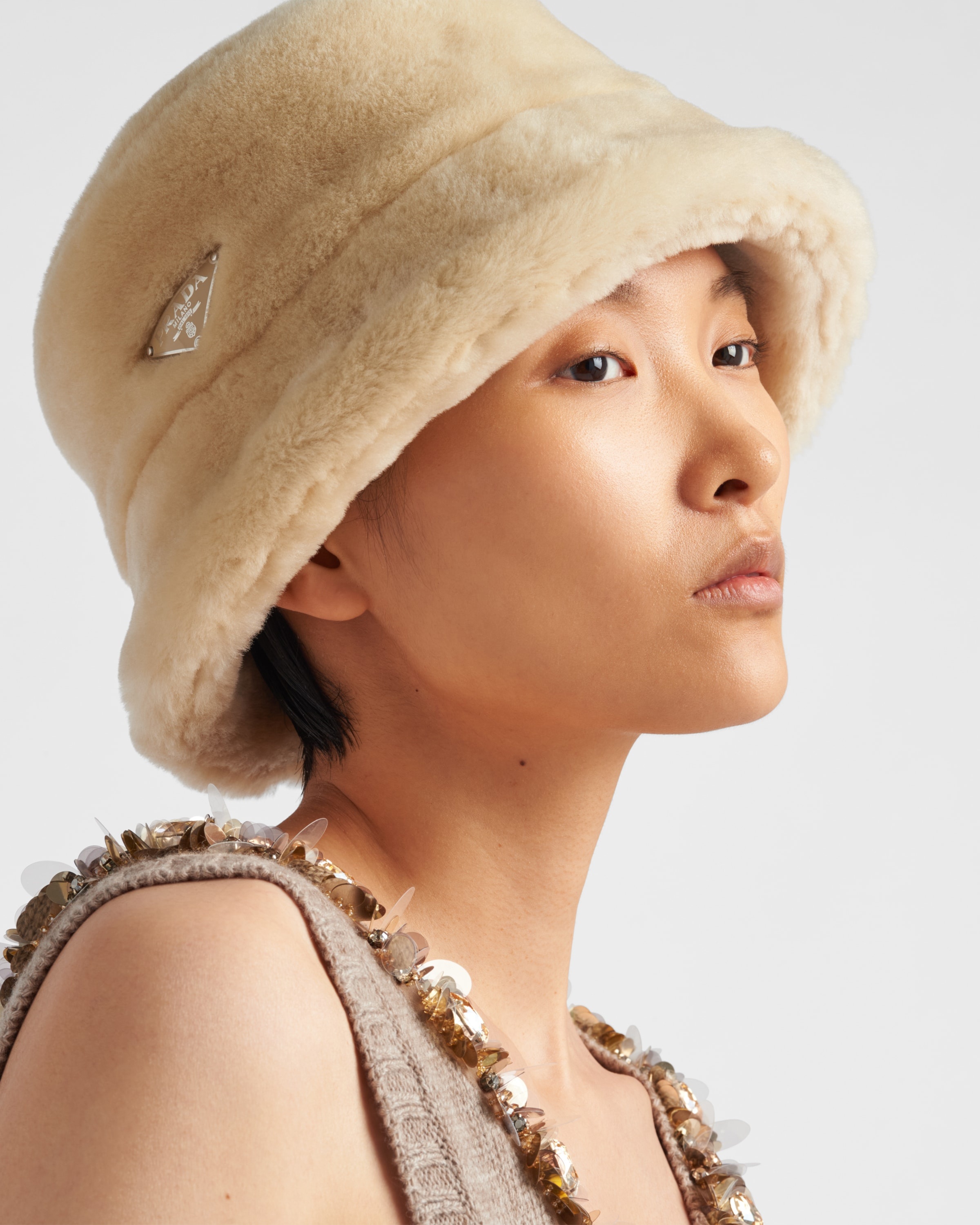 Shearling bucket hat - 2