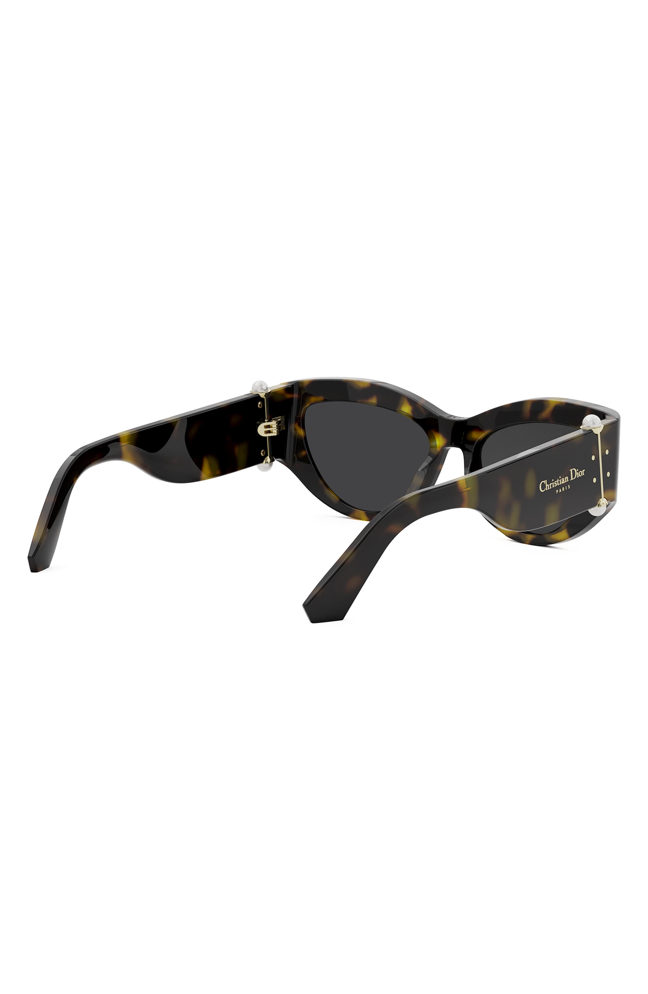 'DiorTribales B1I 55mm Cat Eye Sunglasses in Dark Havana /Smoke at Nordstrom - 8