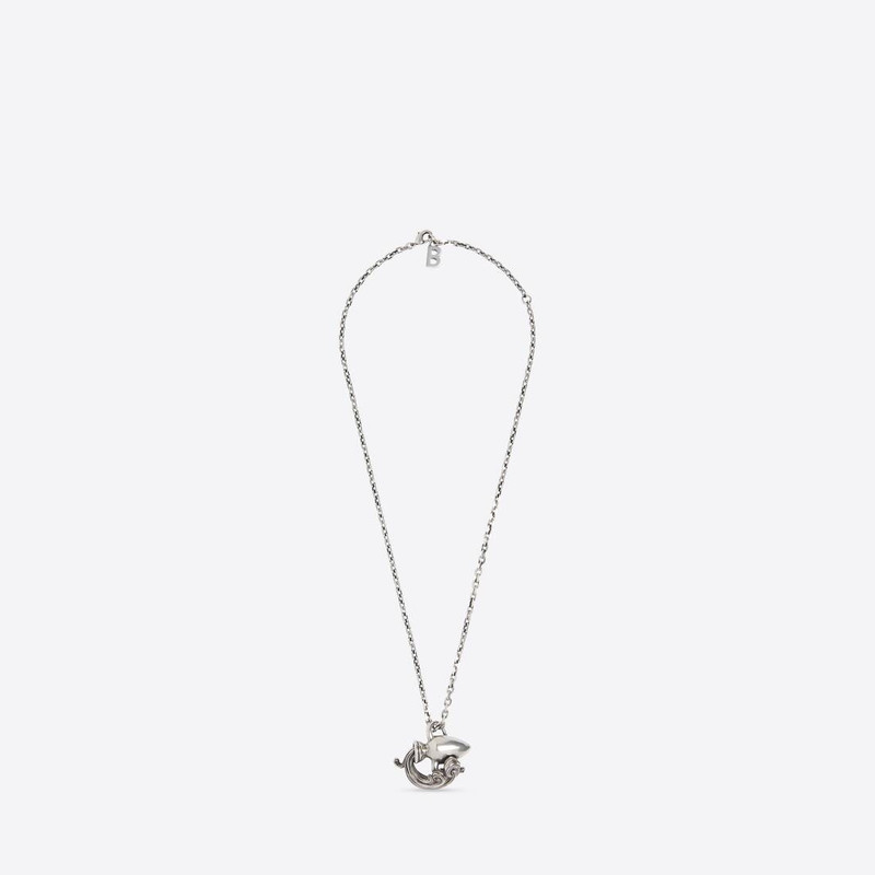 Women's Zodiac Sign Aquarius Necklace in Silver 3
