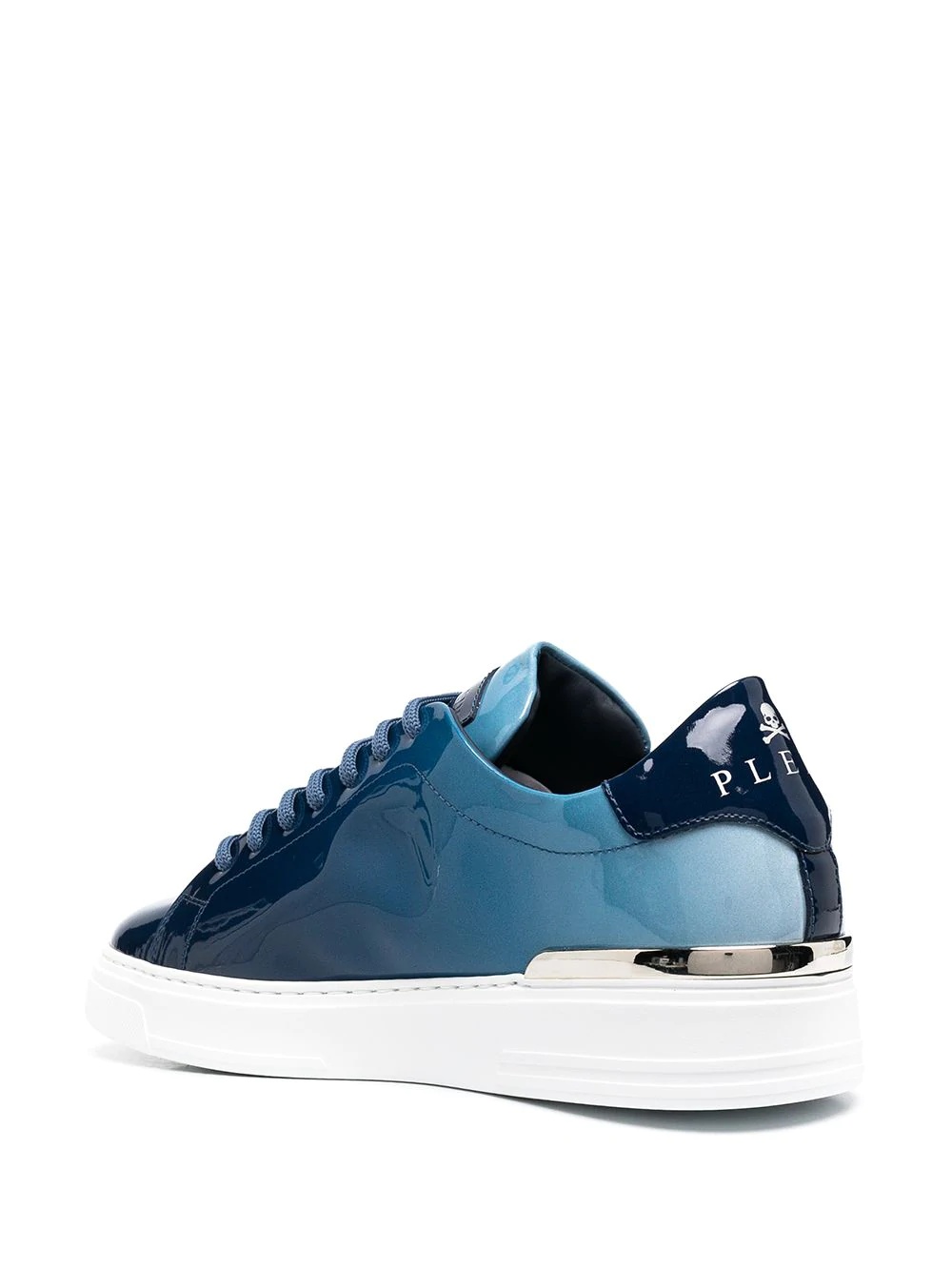 Hexagon high-shine low-top sneakers - 3