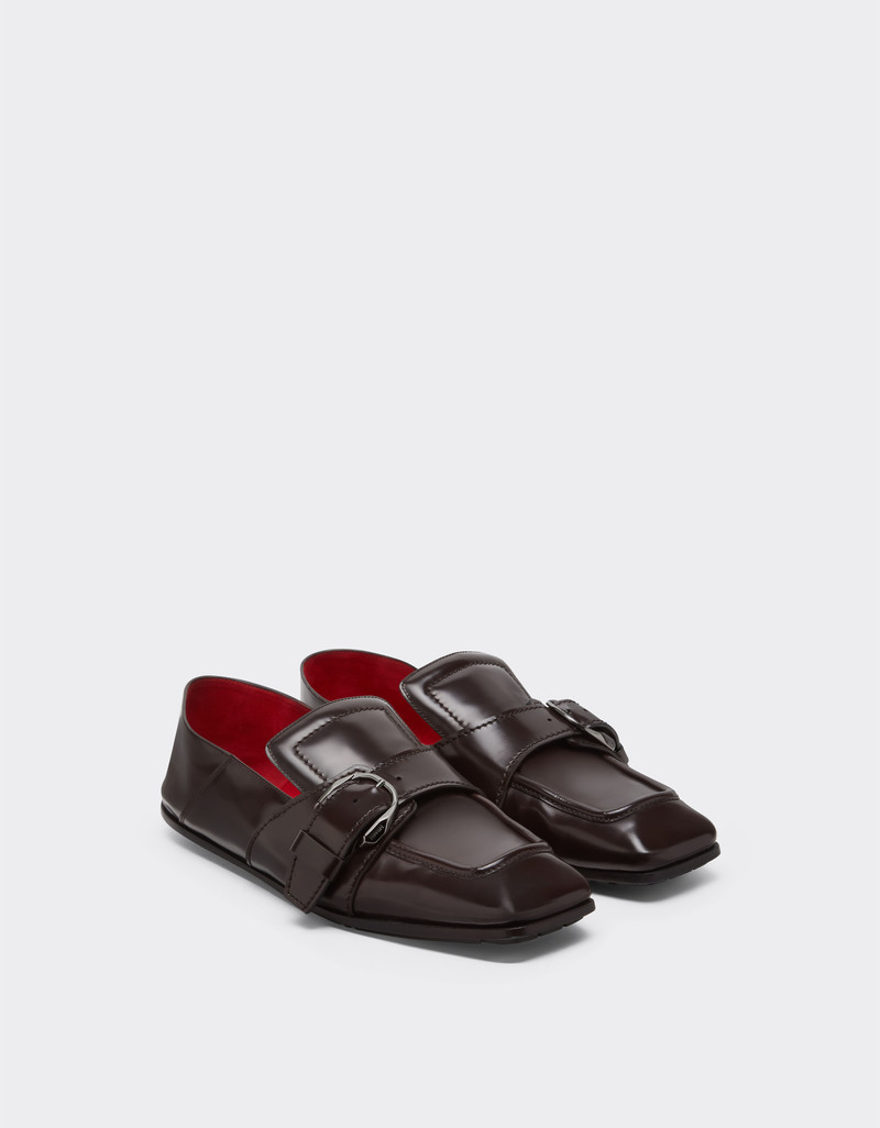 Brushed leather loafers 3