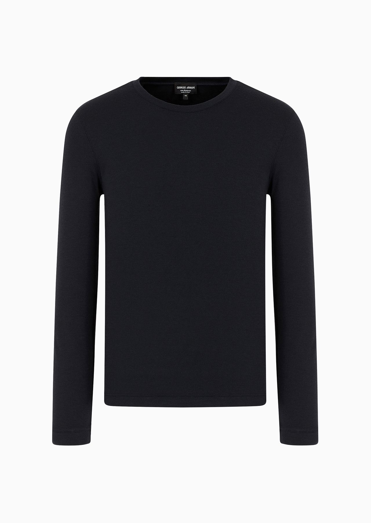 Pure cashmere interlock crew-neck jumper - 1