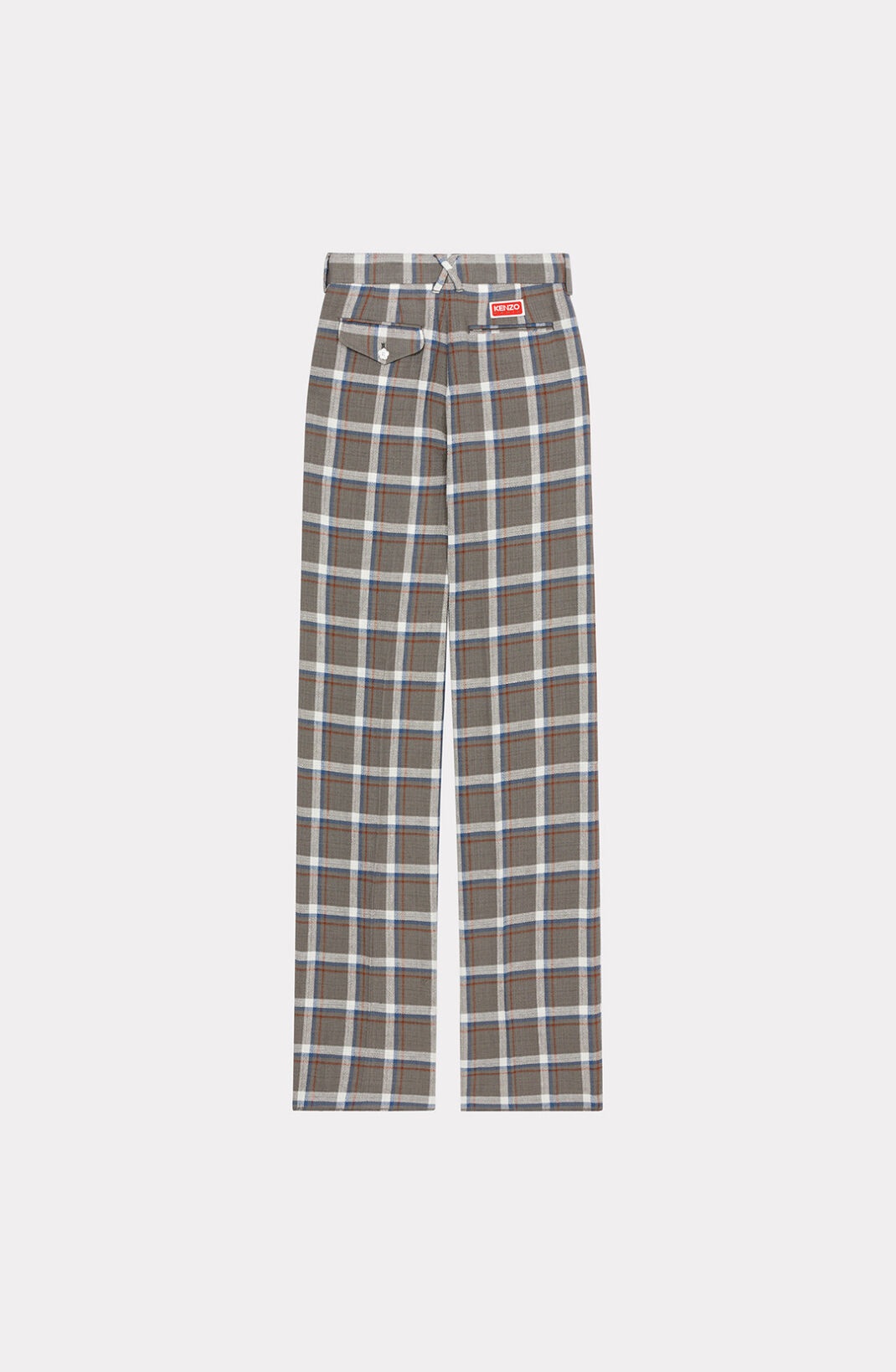 Flared checked trousers - 2