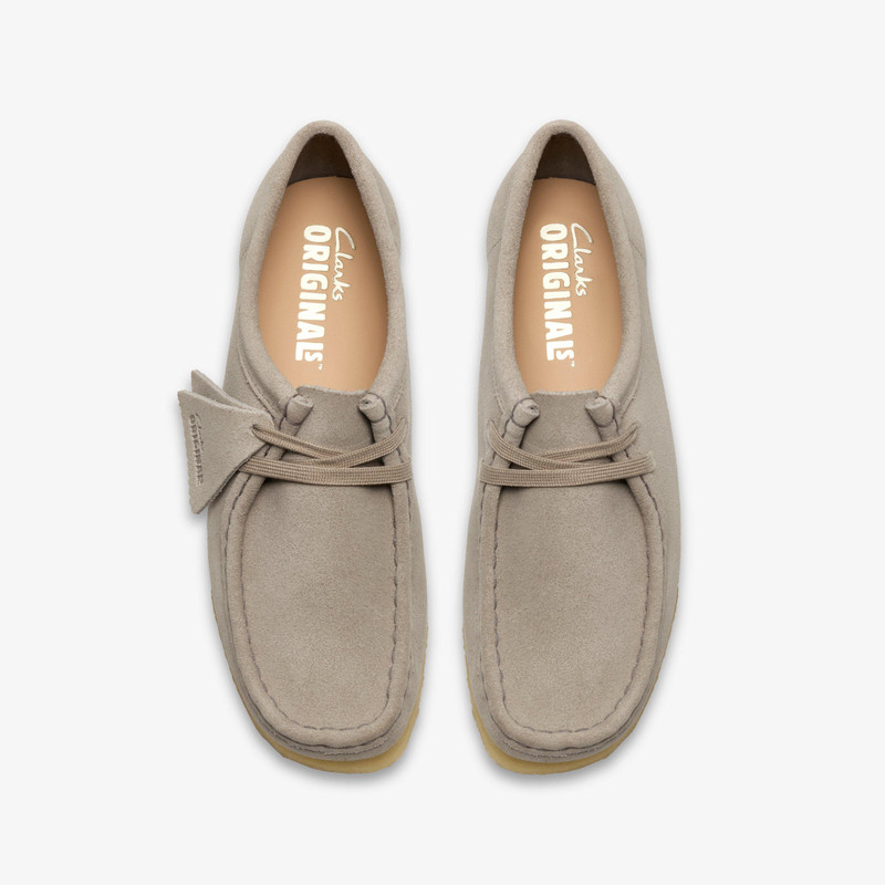 Wallabee Pale Grey Suede 6