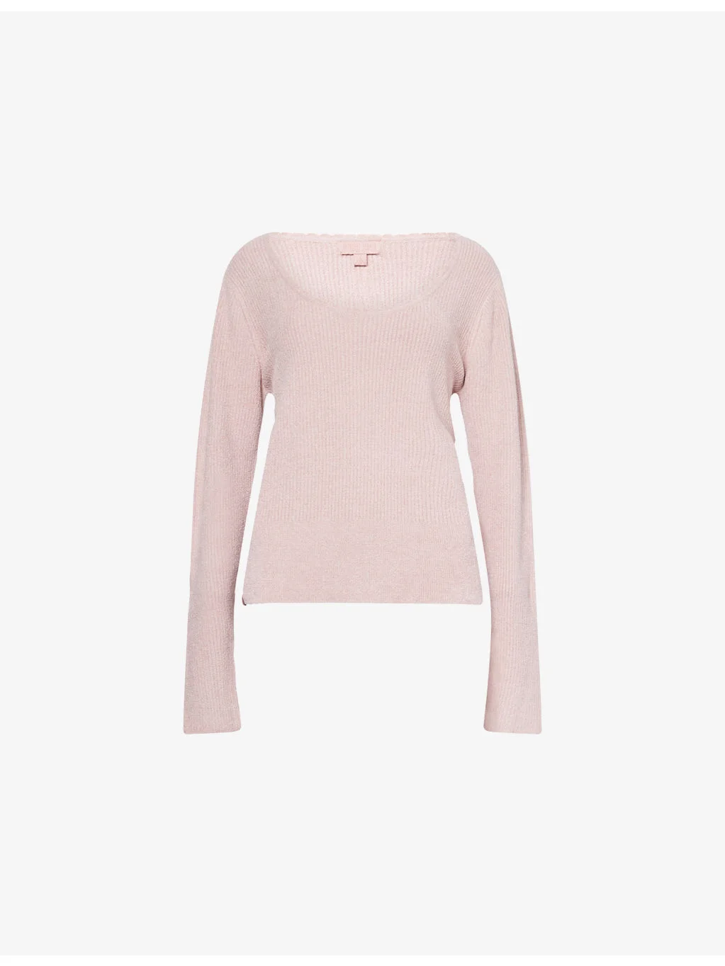 CozyChic Ultra Lite® Ribbed Scoop-Neck Jersey Top - 1