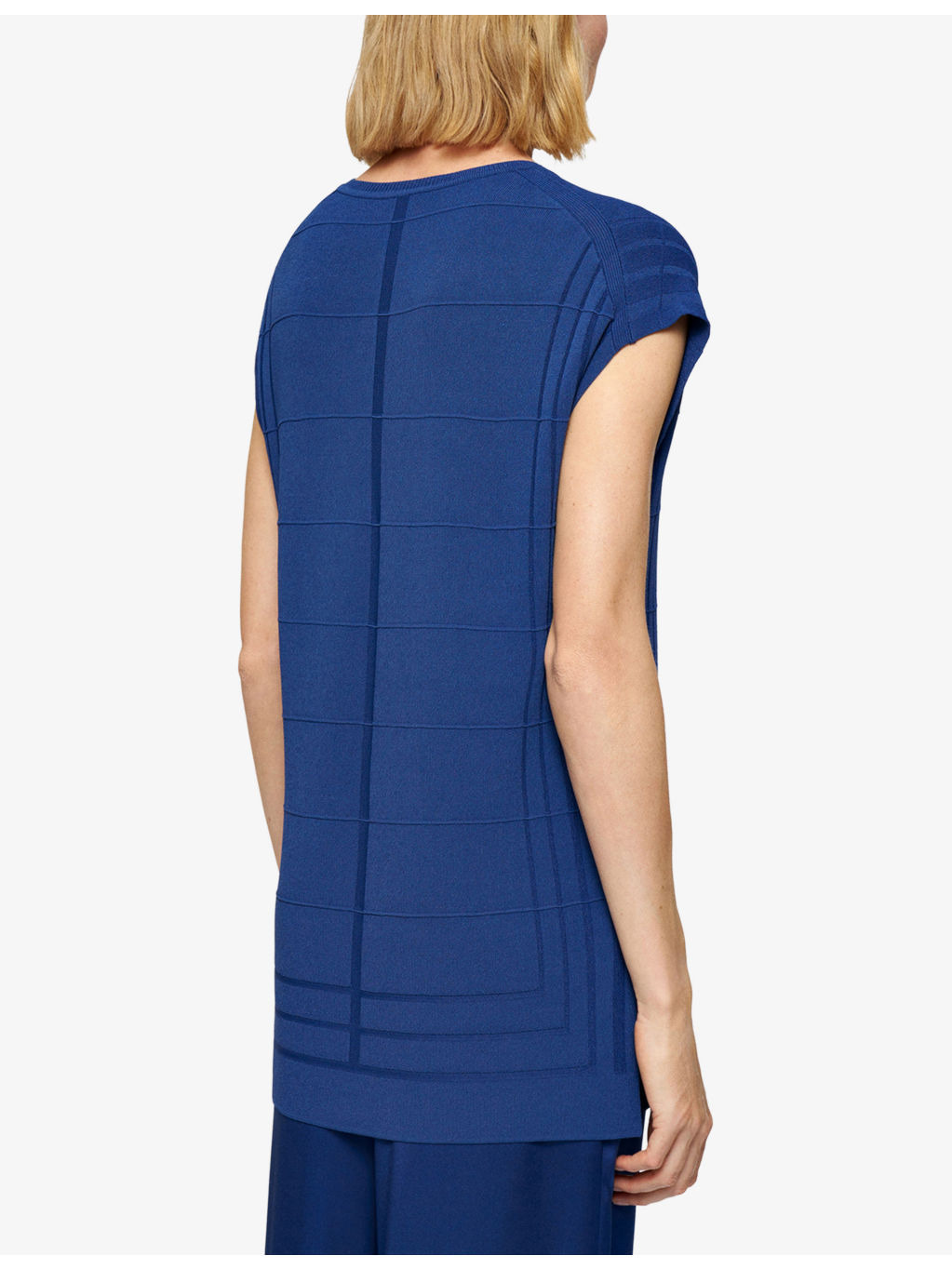 Grid-Knit Relaxed-Fit Viscose-Blend Top - 4