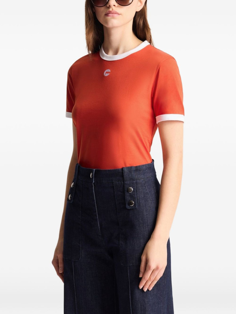 Tanixa contrast-trims T-shirt 4