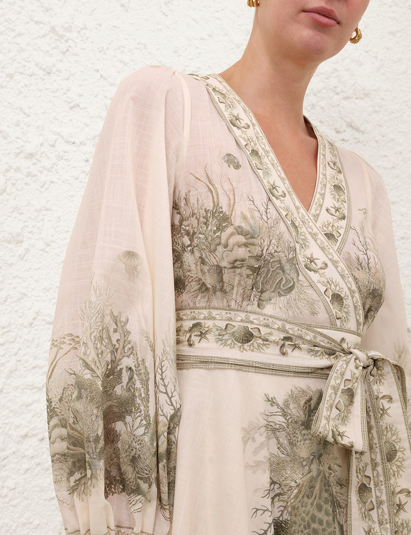 WANDERLUST WRAP MIDI DRESS 5