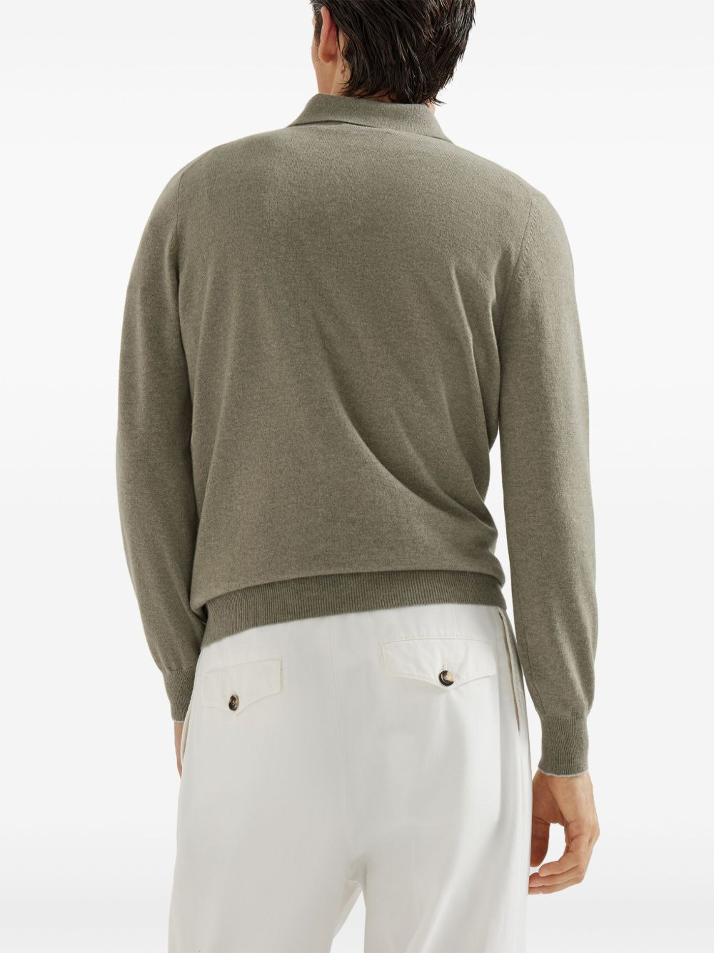 polo-neck cashmere sweater - 4