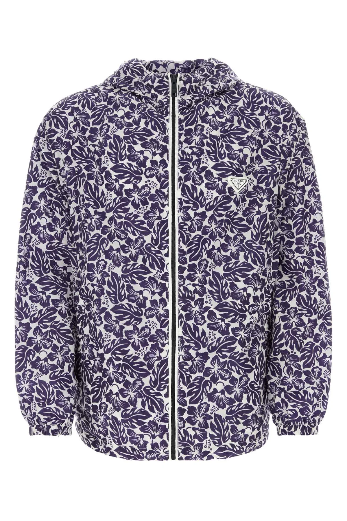 Prada Men Printed Re-Nylon Windbreaker - 1