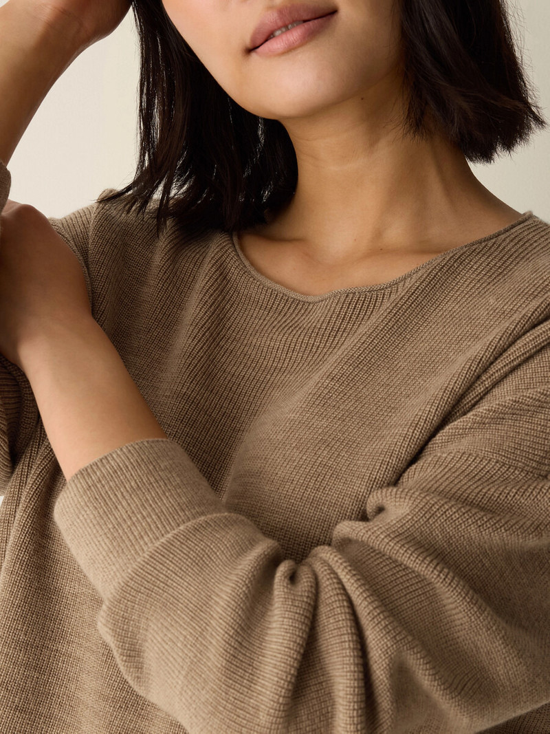 Merino Crew Neck Top in Regenerative Wool 5