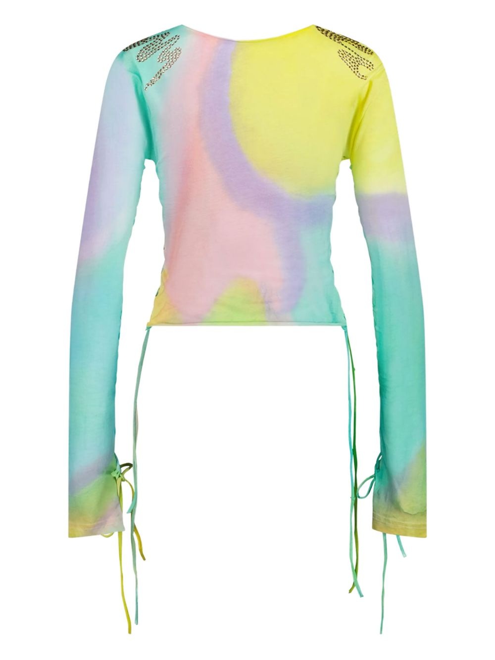 tie-dye-effect long-sleeve top - 2