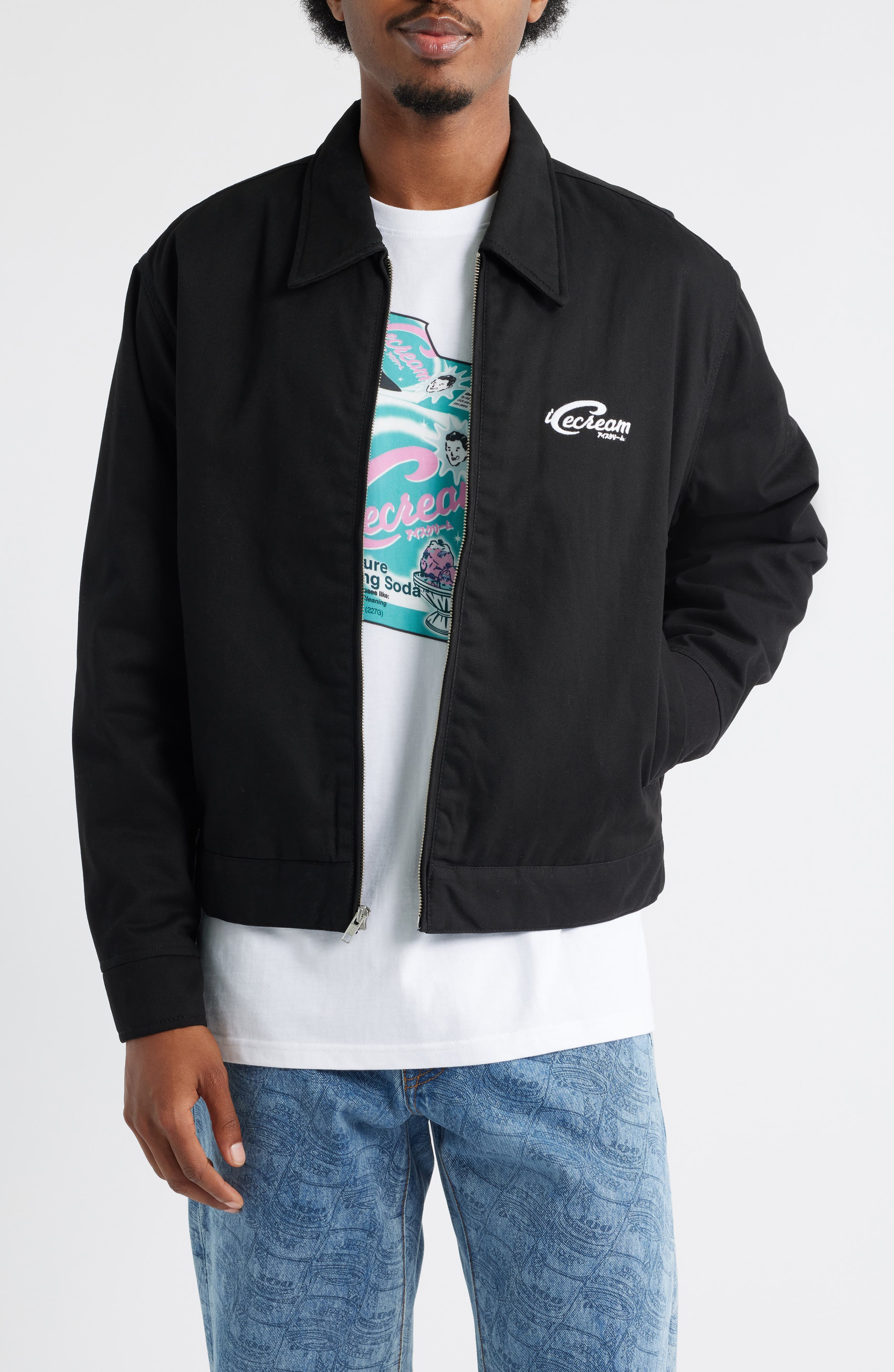 ICECREAM Work Hard Jacket in Black at Nordstrom - 1