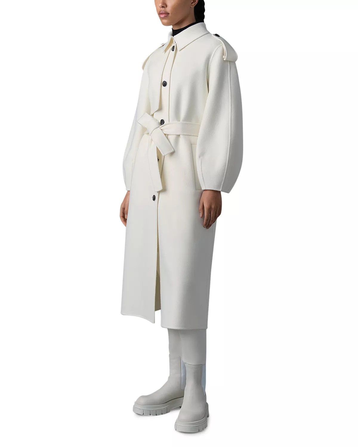 Ceyla Wool Trench Coat - 2